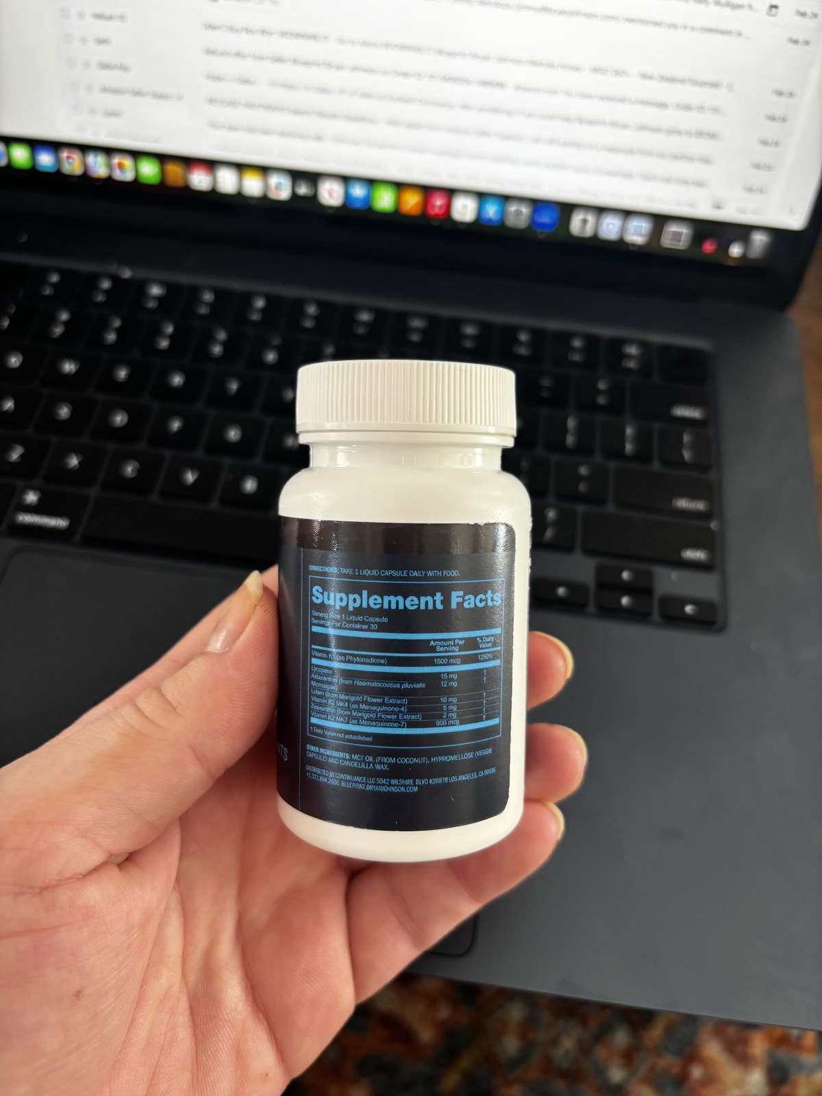 Blueprint Bryan Johnson Advanced Antioxidant Supplement 30 Count (Pack of 1)