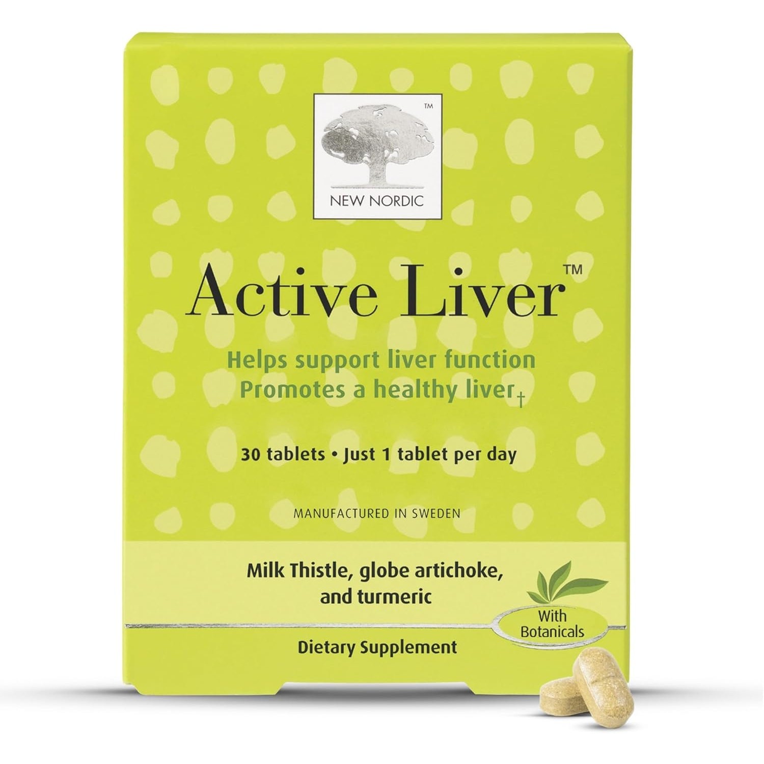 NEW NORDIC Active Liver Daily Liver Supplement,- 6 pack- NEW-F