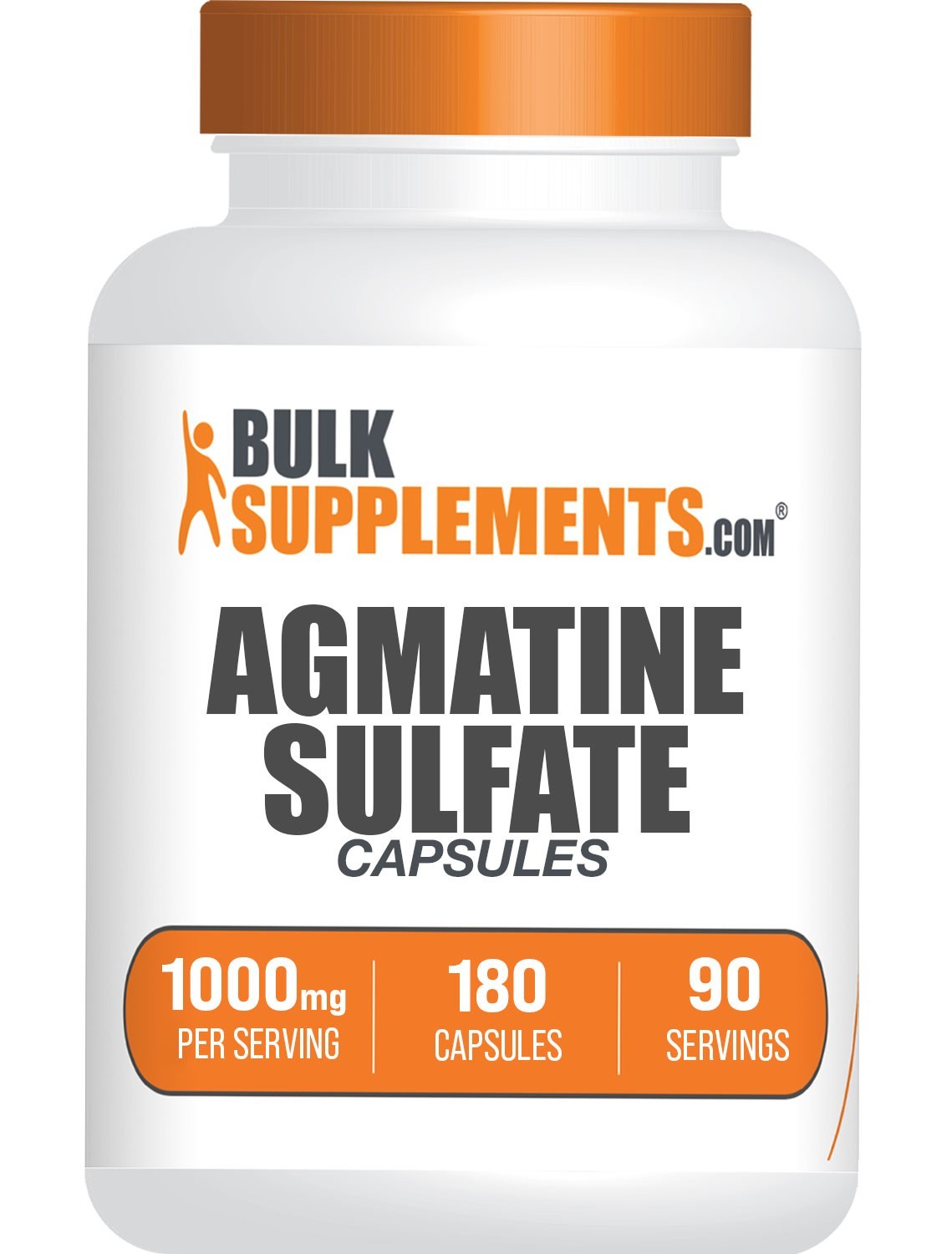 BulkSupplements Agmatine Sulfate Capsules – 1000mg per Serving