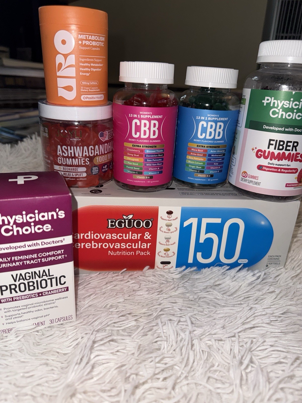 Physician’s Choice Vaginal Probiotic 30 Capsules + Fiber Gummies 60 Raspberry