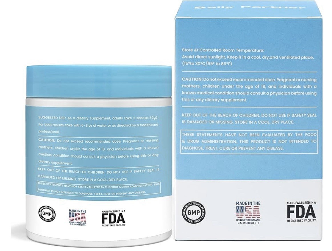 Daily Partner High Content Colostrum Powder X2, 60 Servings Each, 09/2026