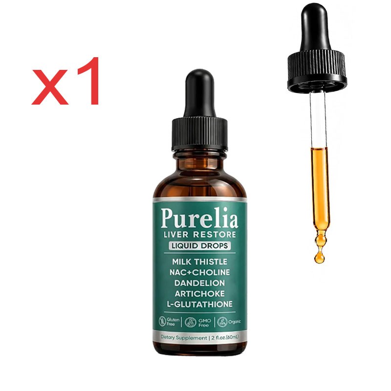 Purelia Liver Restore, Complete Liver Support Supplement with Milk Thistle, Dand