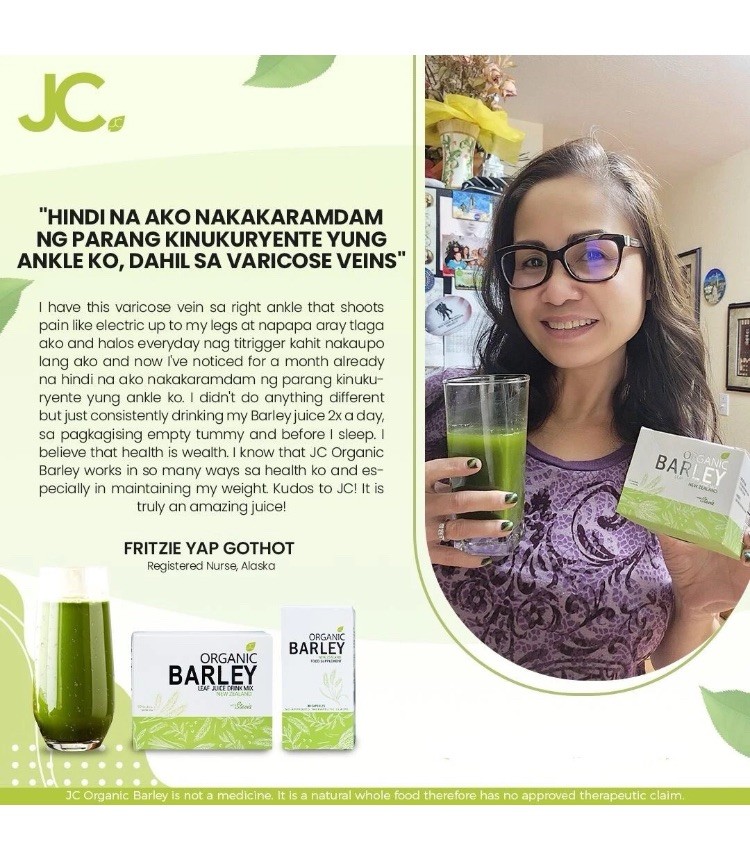 JC PURE Organic BARLEY Capsules from New Zealand NEW in Pkg.