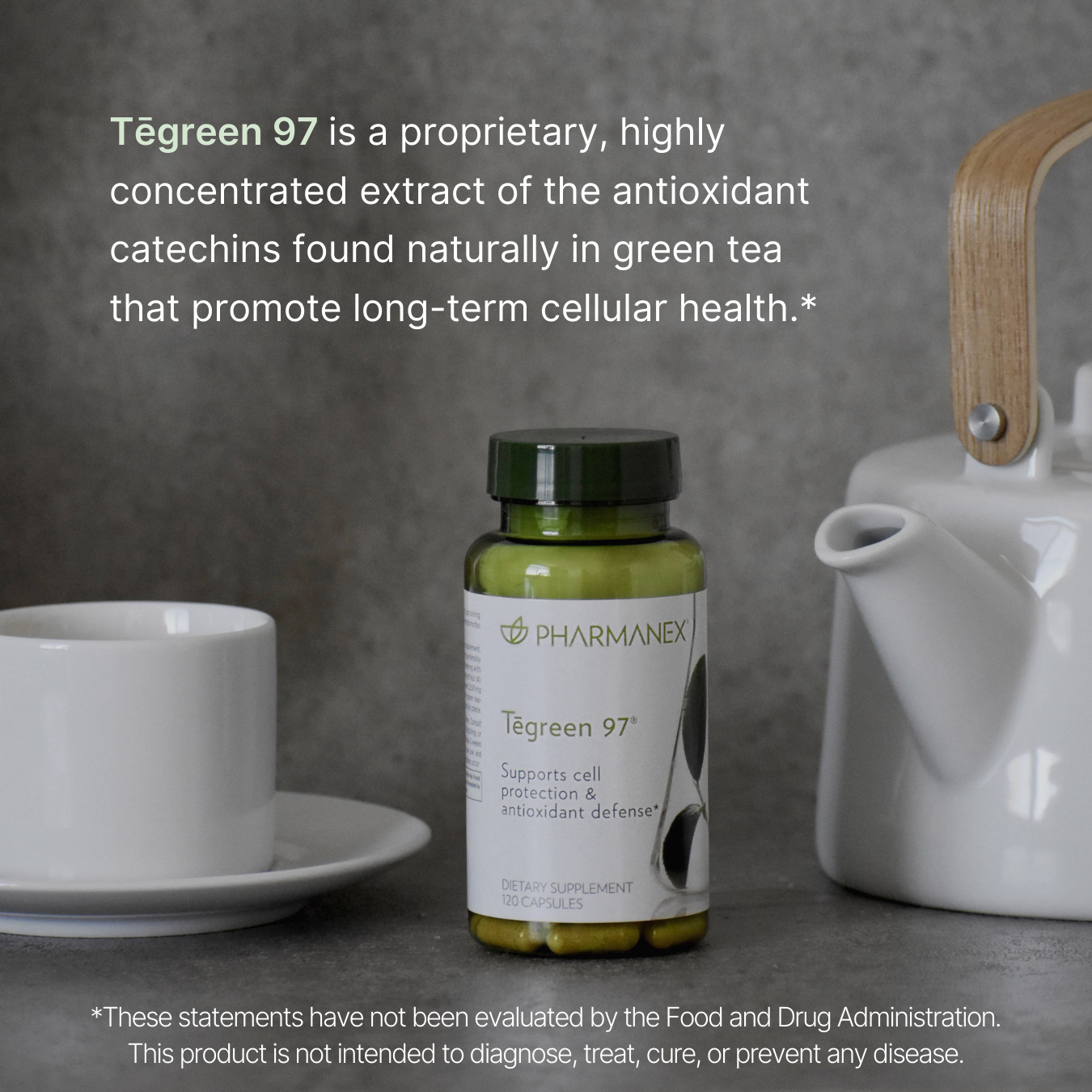 Nu Skin NuSkin Pharmanex Tegreen 97 120 Capsules Exp 10/2024 -NEW STOCK- SEALED