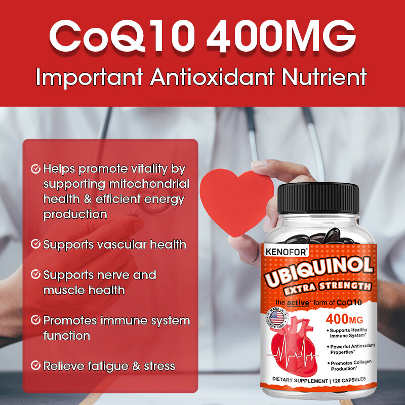 Coenzyme Q10 | 400 Mg Dietary Supplement | 120 Capsules High Potency Formula
