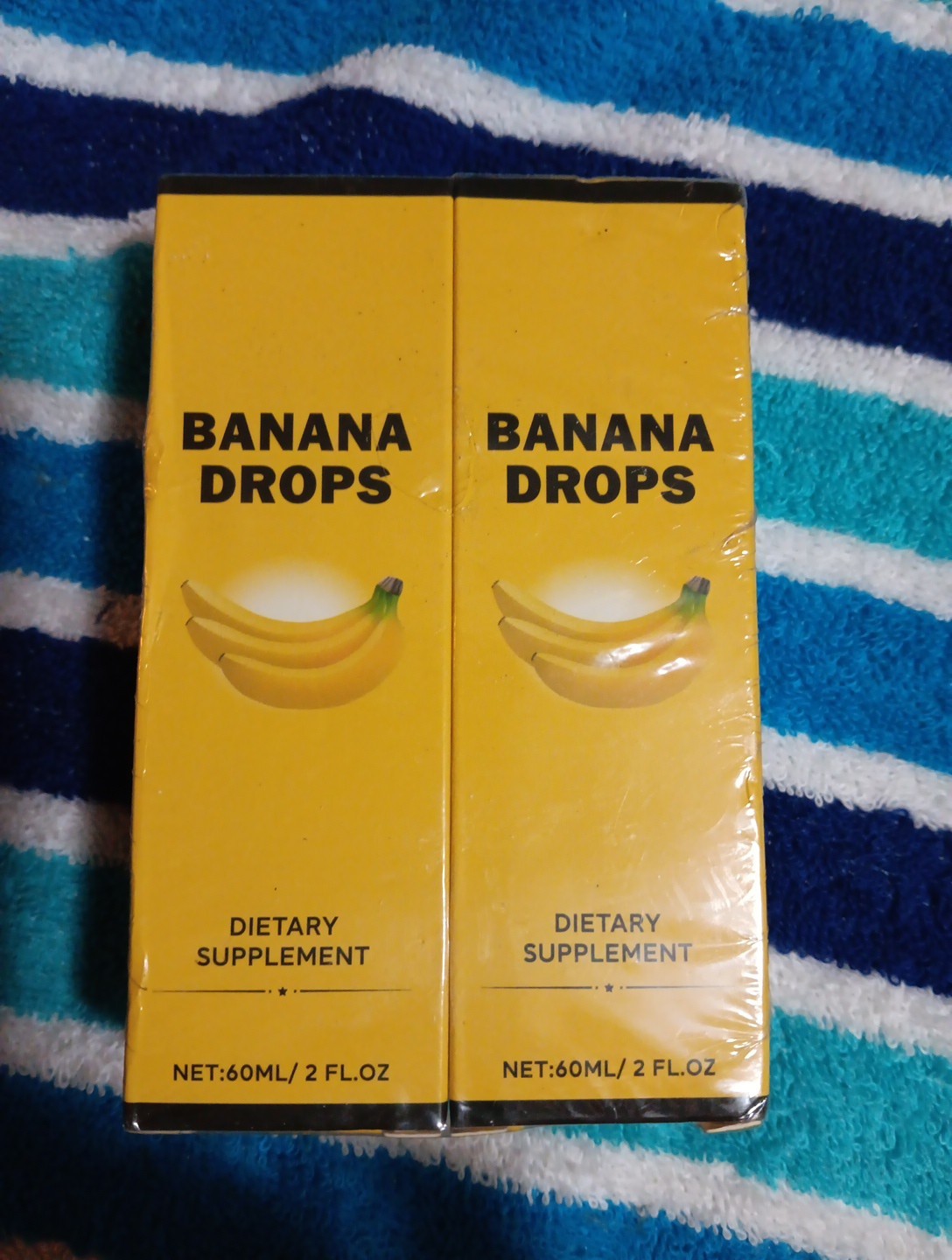 2x Banana Drops Supplement Extract Liquid – 2oz/60ml Banana Drops