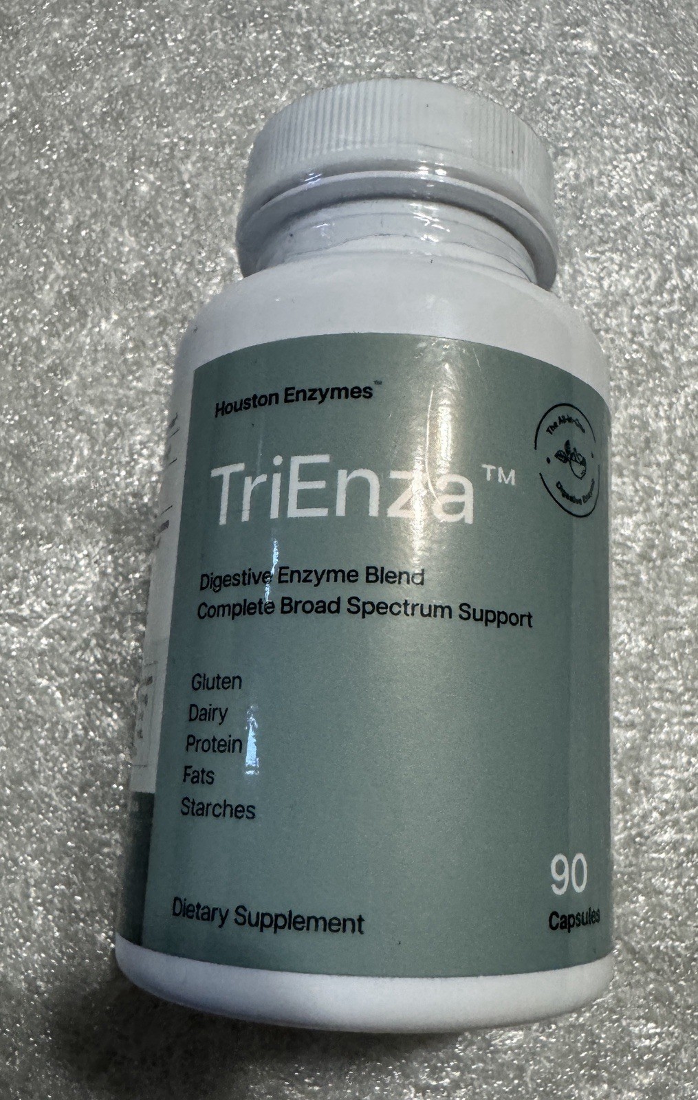 Houston Enzymes TriEnza Digestive Enzyme Blend 90 Capsules Exp 05/27