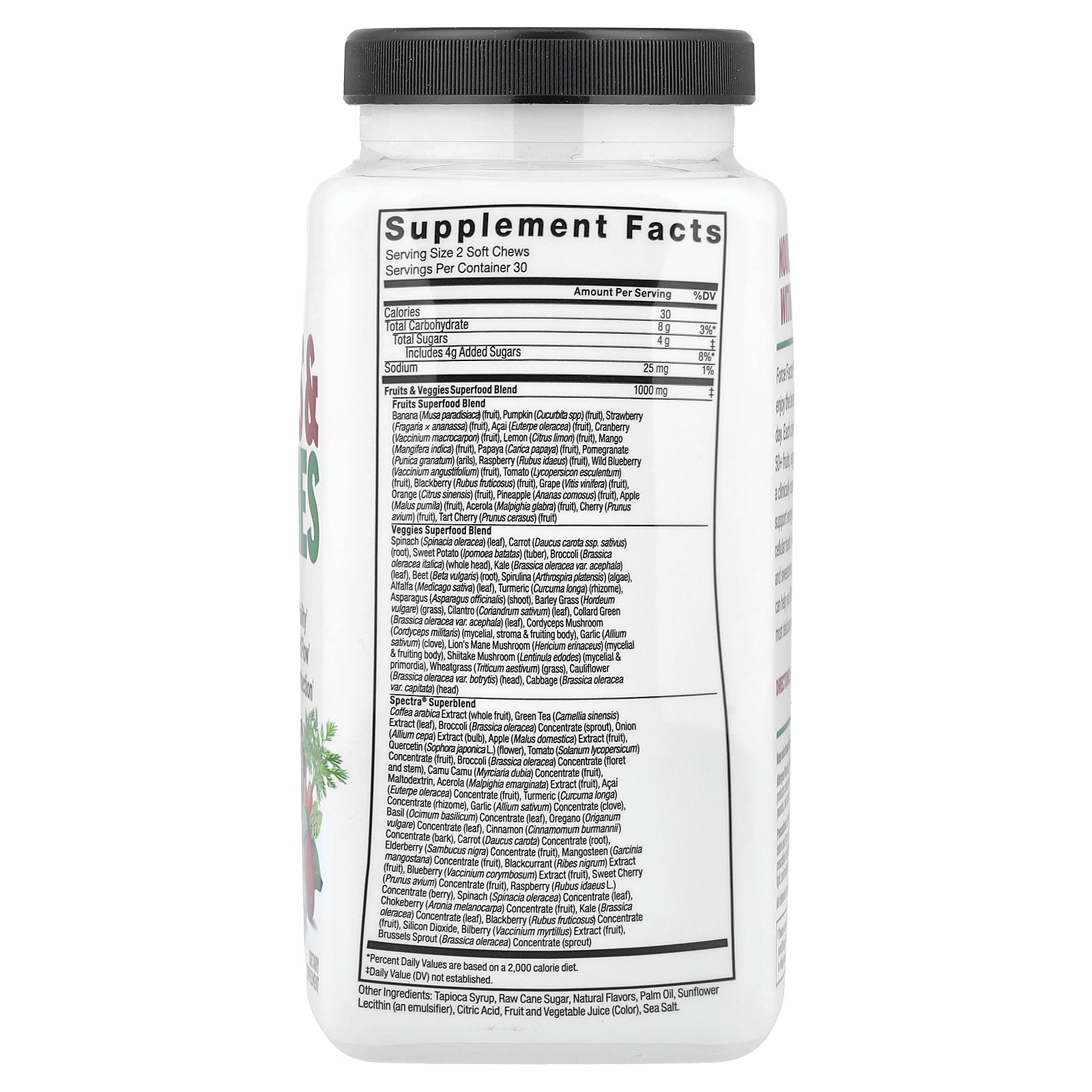 Fruits & Veggies, Mixed Berry, 60 Soft Chews