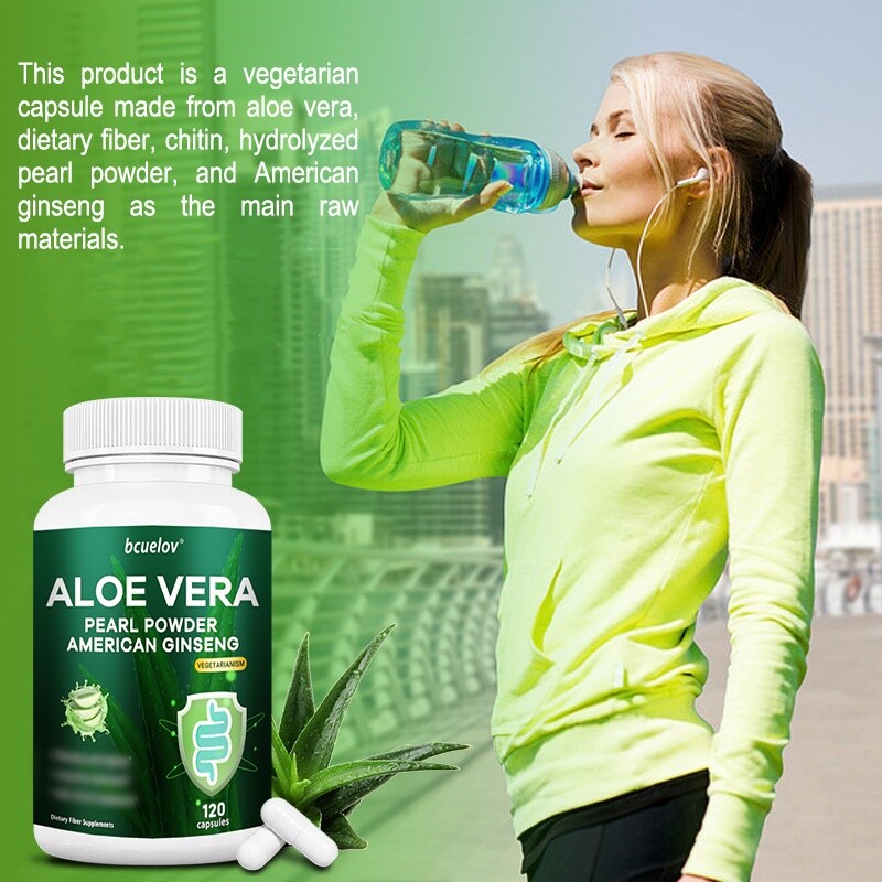 Aloe Vera PEARL POWDER AMERICAN GINSENG Digestive Support,improves stomach new