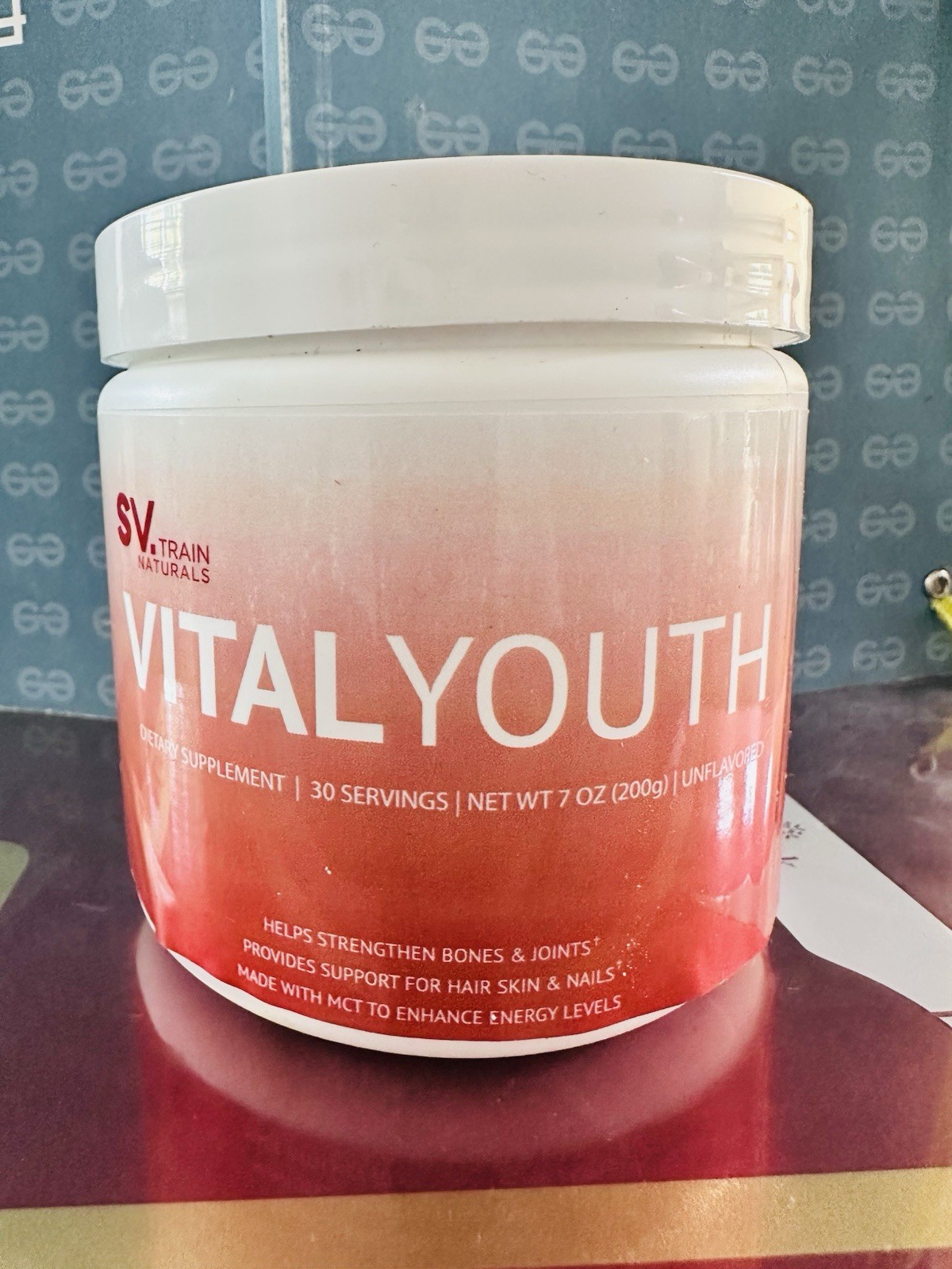 SV Train Naturals VitalYouth Collagen Powder Unflavored 7 oz 30 Servings
