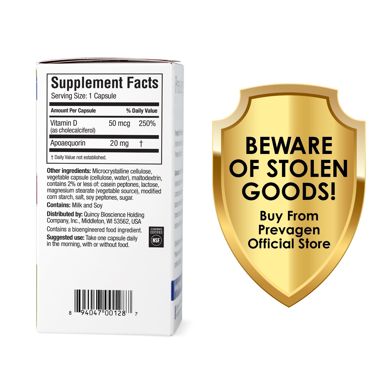 Prevagen Extra Strength 20mg Capsules – 60 Count – 2 Pack (120-Day Supply)