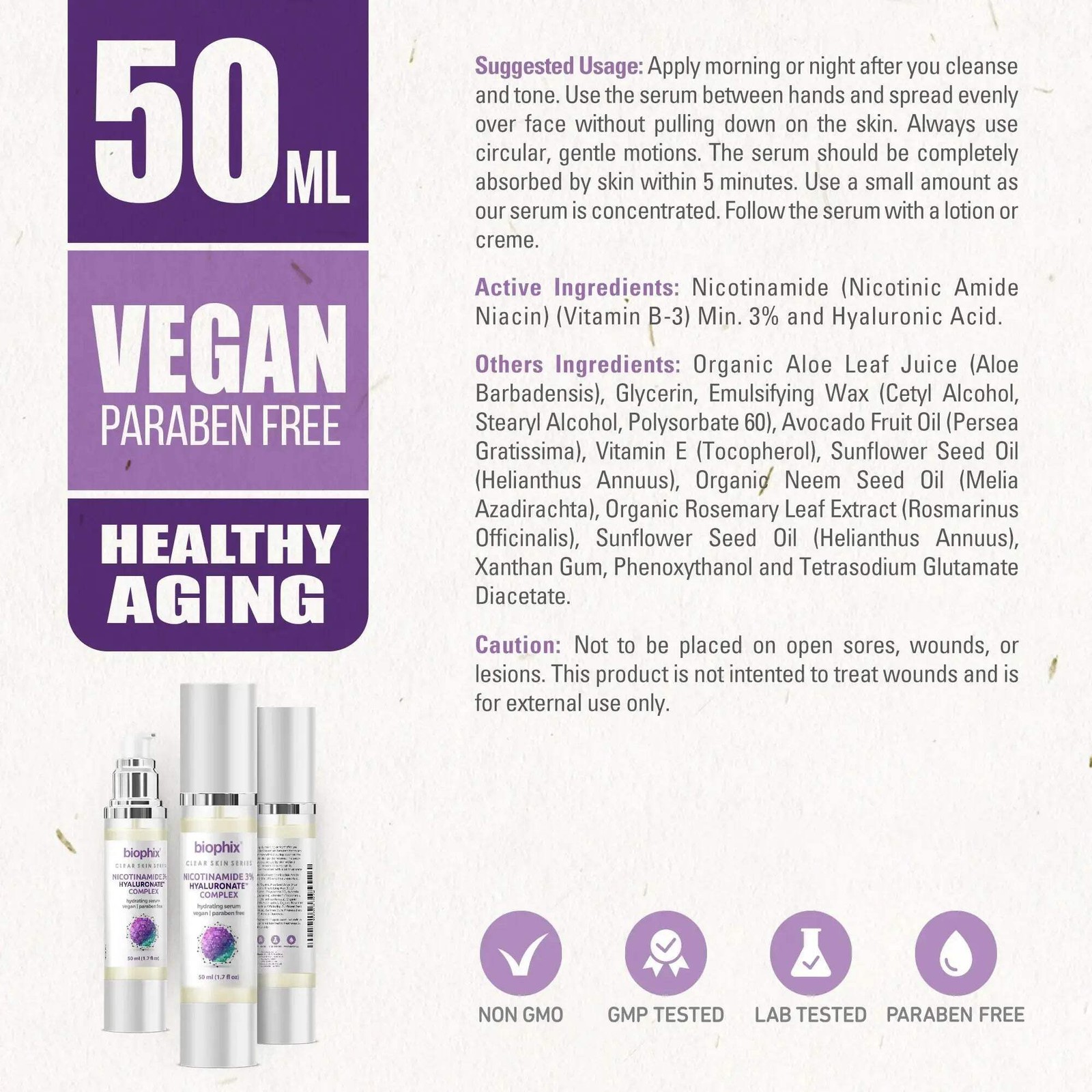 B-3 Nicotinamide Age-Defying Moisturizing Serum 1.7 oz