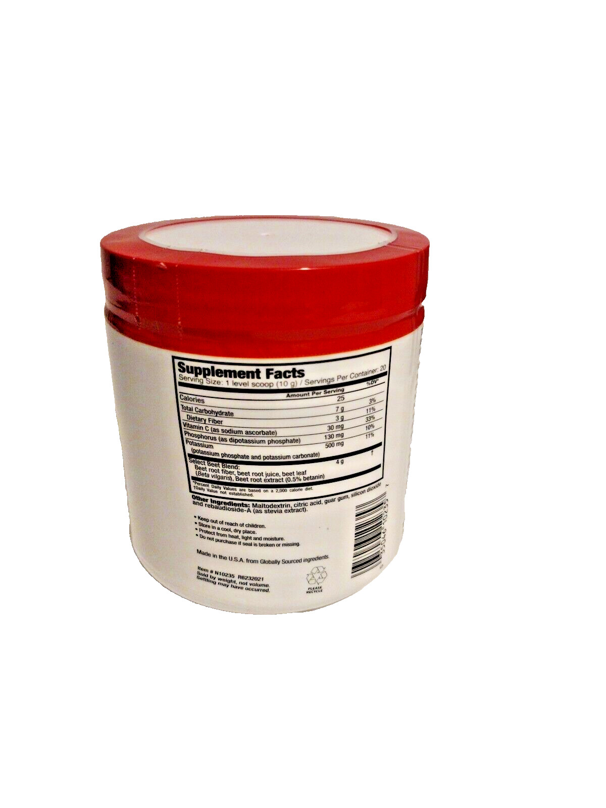 NUTRITIONWORKS Beets Circulation Super Food Dietary Supplement 20 Servings 200 g