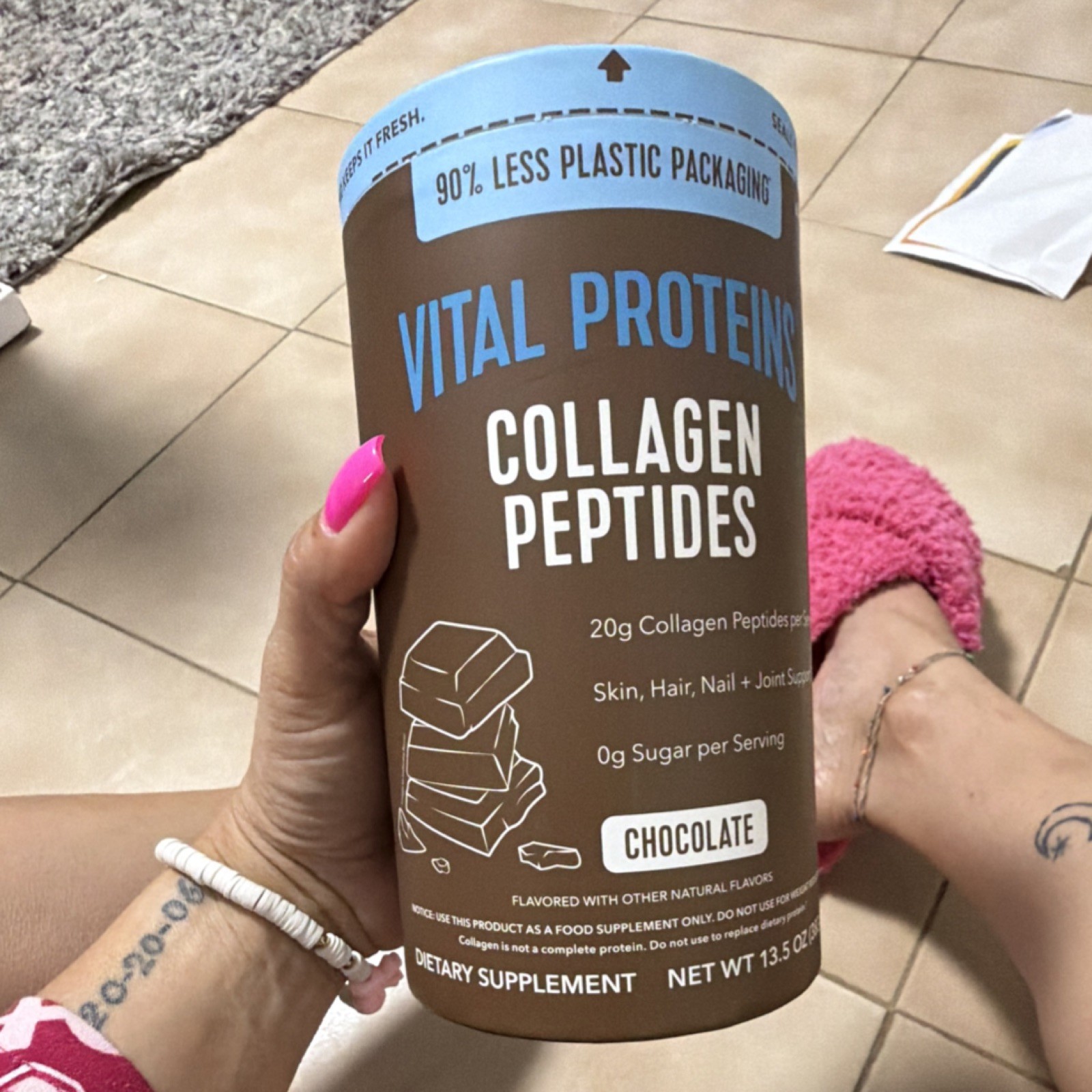 Vital Proteins Collagen Peptides Powder Chocolate 13.5oz Grass Fed Gluten Free