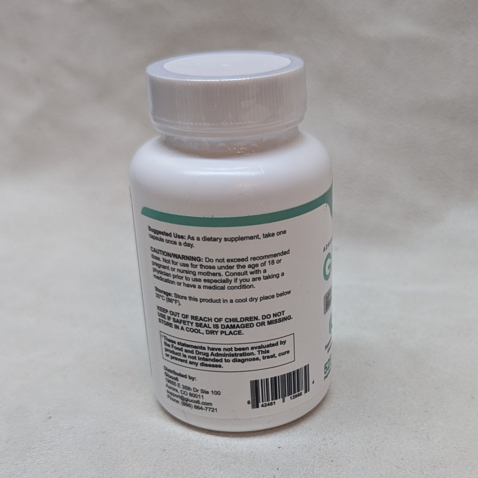 Gluco6 Supplement For Blood Sugar Support – 30 Capsules Exp 8/27