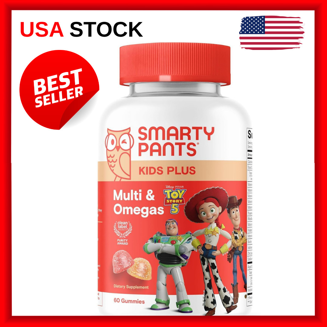 SmartyPants Kids Multivitamin Gummies Toy Story 5 Omega3 DHA EPA Vit D C E B12