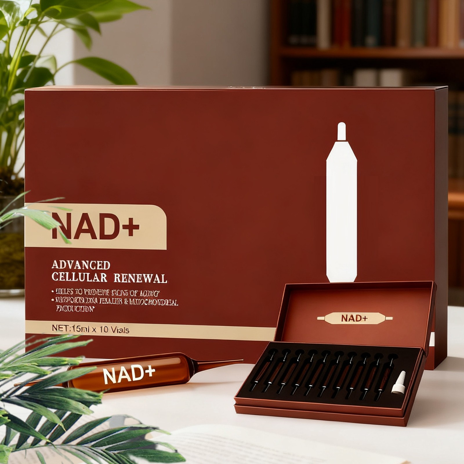 1200mg Advanced Cellular Renewal NAD Supplement 10 Vials 15ml For Skin Health US