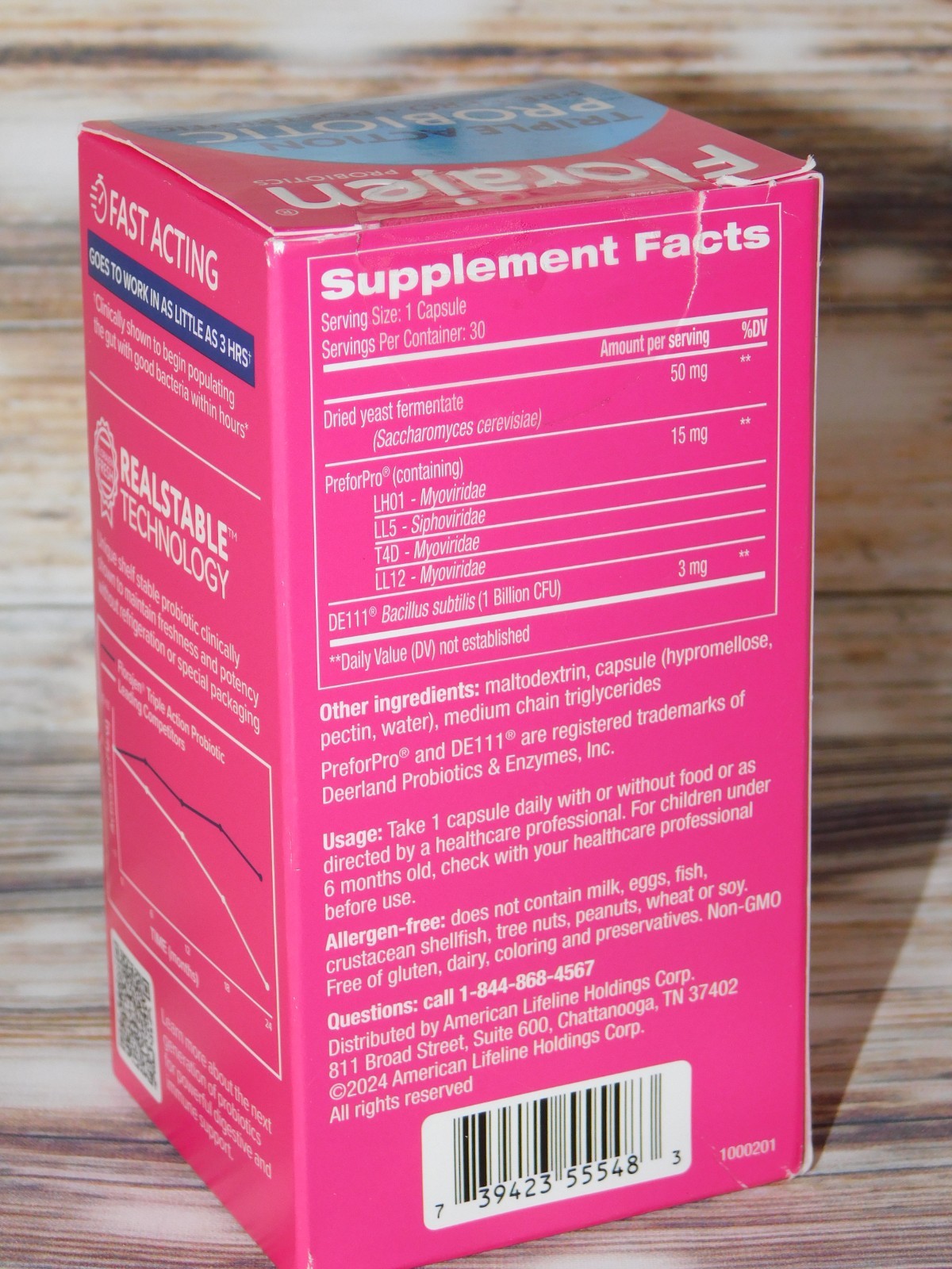 FLORAJEN Triple Action PROBIOTIC 30ct Dietary Supplement Dated 05/2026 ― #DM10