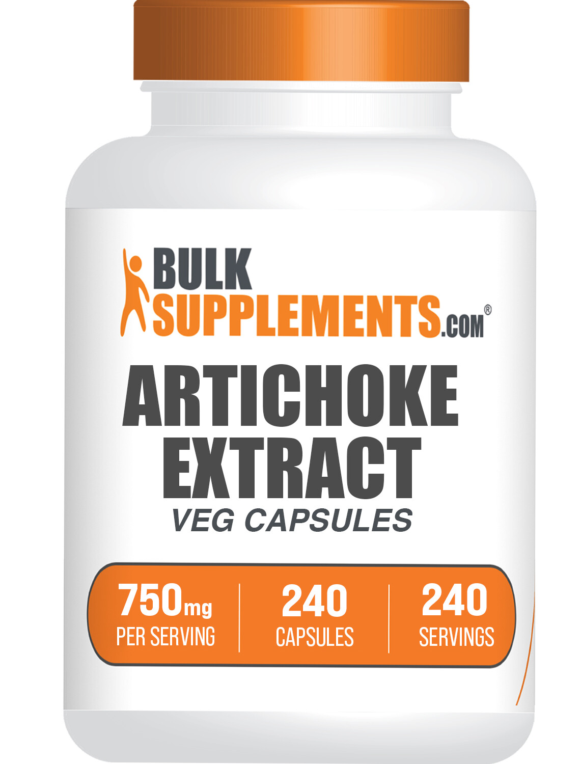 BulkSupplements Artichoke Extract Capsules – 750mg per Serving – 240 Capsules