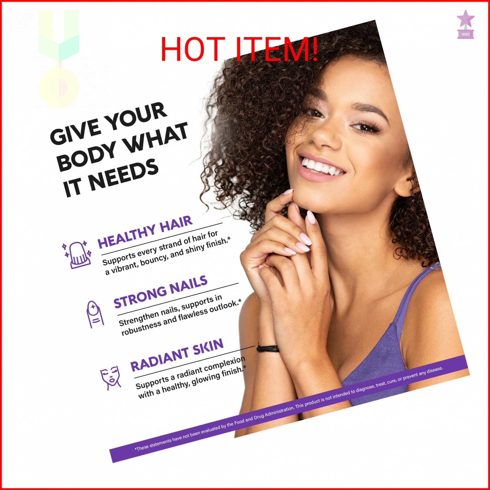 Liquid Biotin & Collagen 60,000 mcg – Vitamins for Hair Growth Support – Extra S