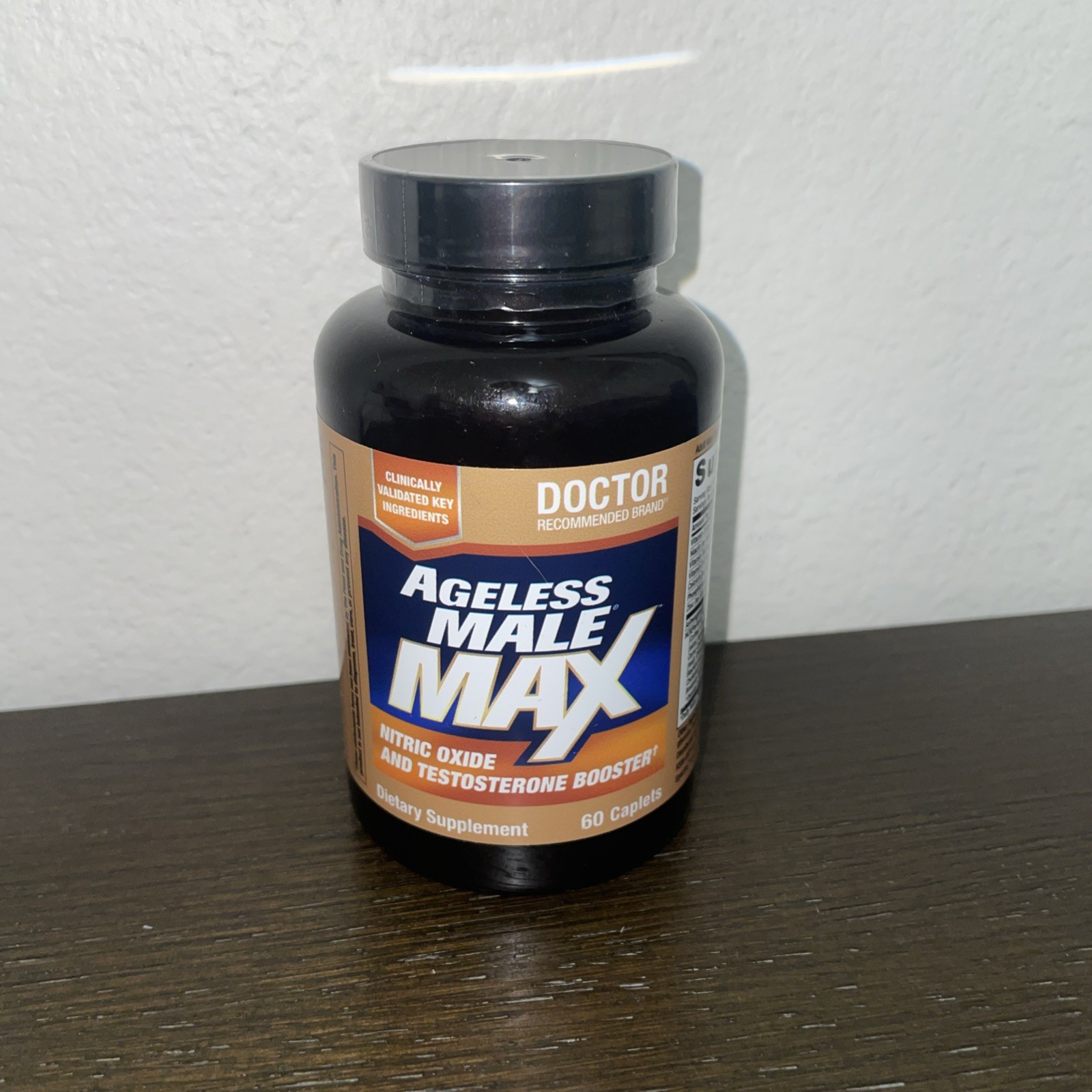 Max Total Testosterone Booster Supplement for Men, 60 Caplets 7/2028