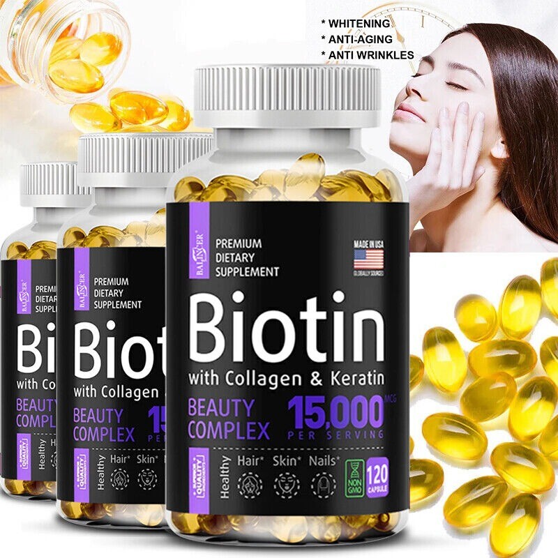Hair Growth Supplement Strengthens and Repairs Hair 30 To 120 Capsules 04/2026