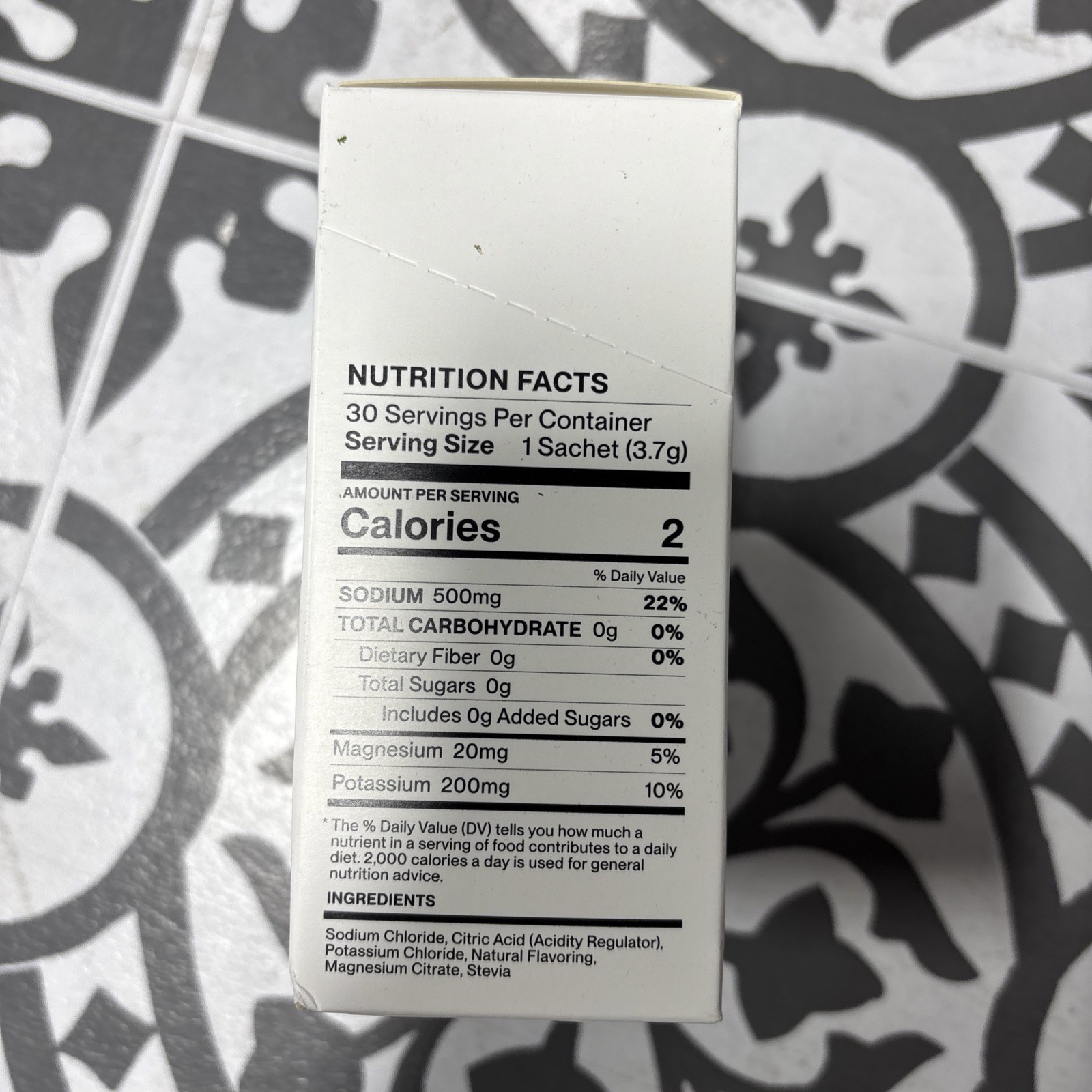 Cadence CORE 500 Electrolyte Drink Mix Sodium Magnesium Potassium, 30 Stick Pack