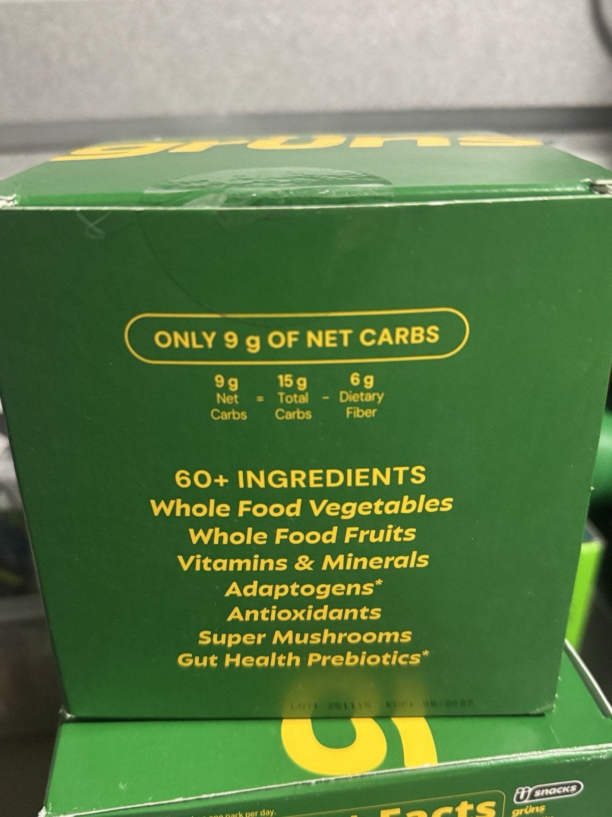 grüns Superfoods Greens Gummies Gut Immune Bone Health Vegan 35 Packs Strawberry
