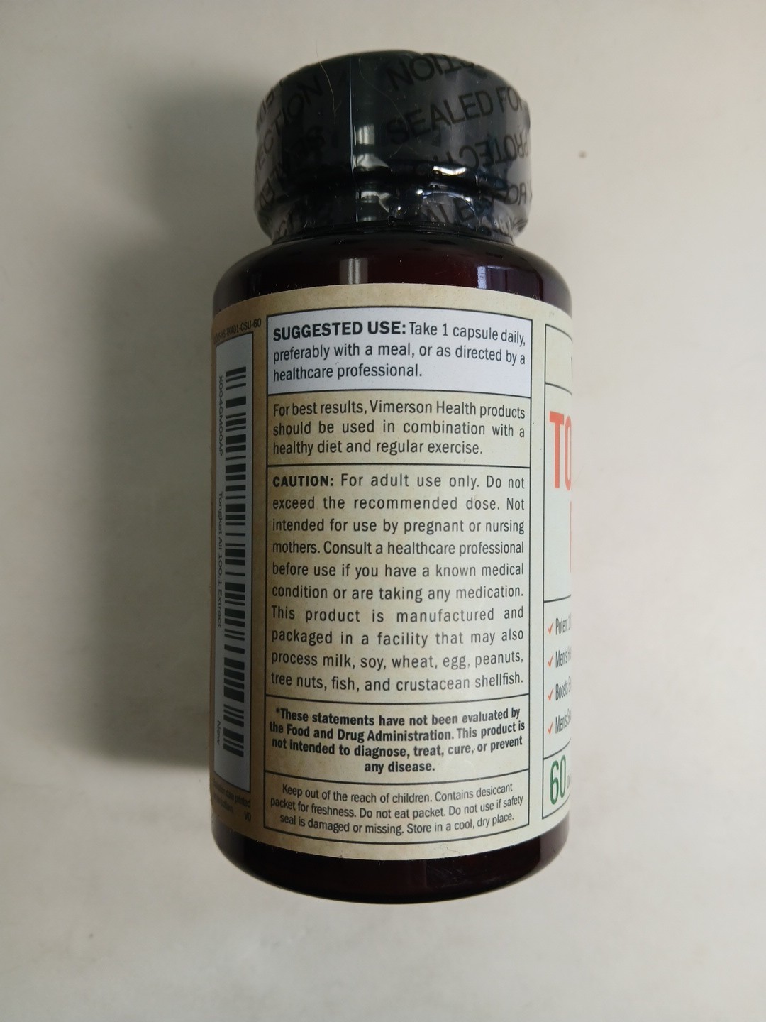 Vimerson Tongkat Al 400mg – 60 Vegan Capsules Exp: 06/2026 Health & Verility