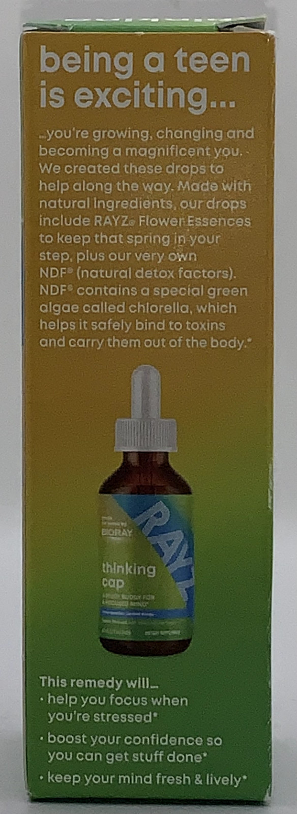 Rayz, Thinking Cap, Naturopathic Herbal Drops, Lemon, 2 fl oz (59 ml) Exp 6/28