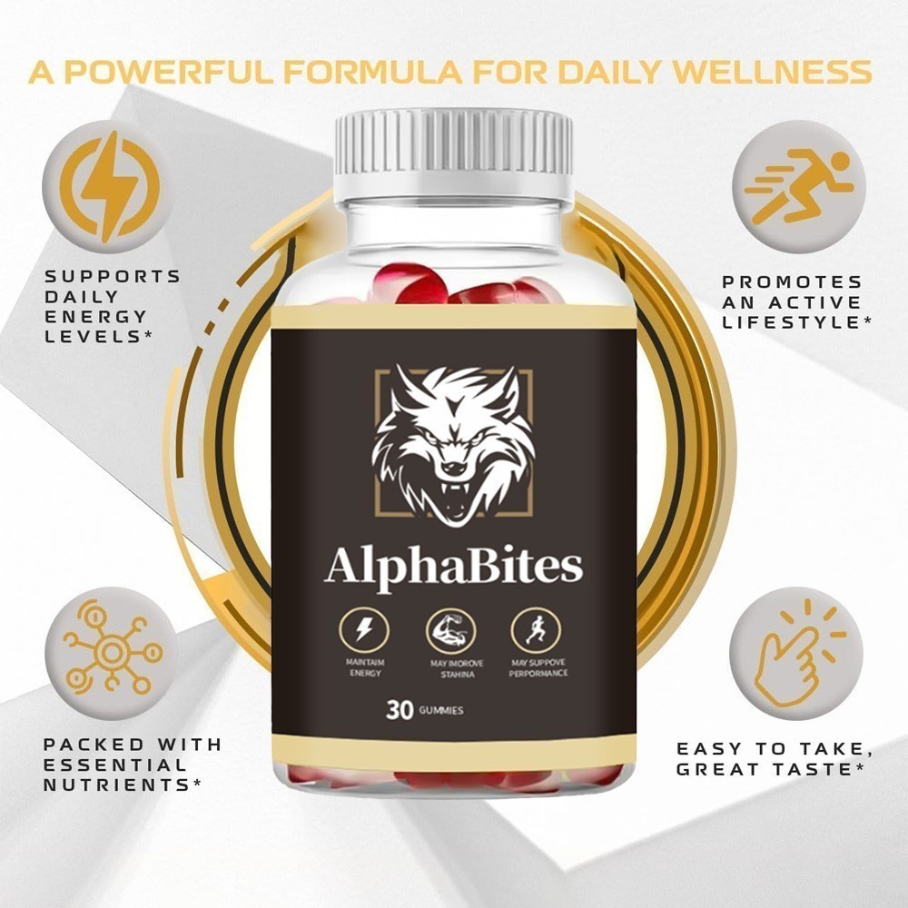 NEW Alpha Bites Gummies AlphaBites Max Performance Gummy (1 Month Supply) 1-3PCS