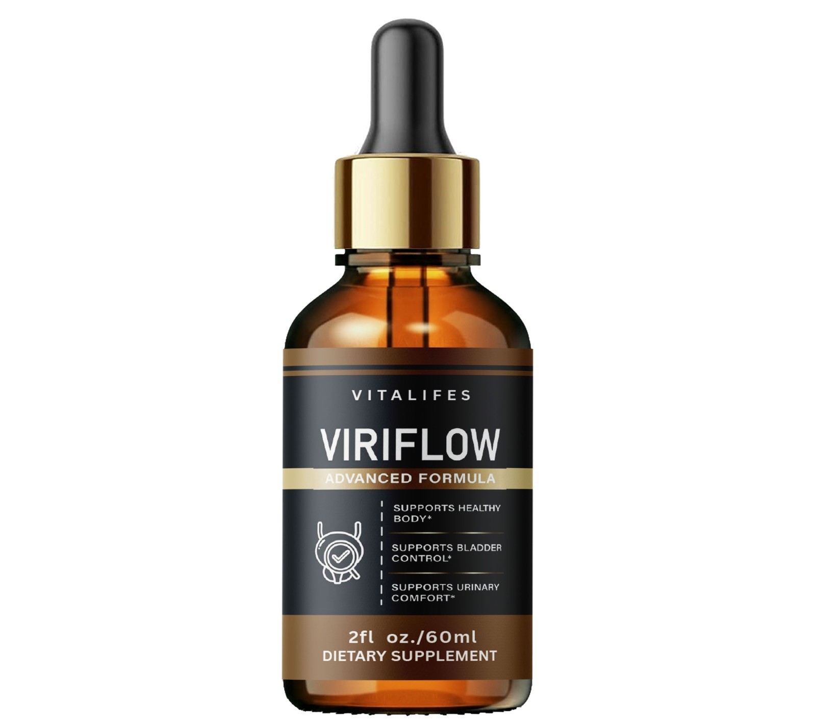 Viriflow Male Support Drops Advanced Viri Flow Supplement, 60 ML