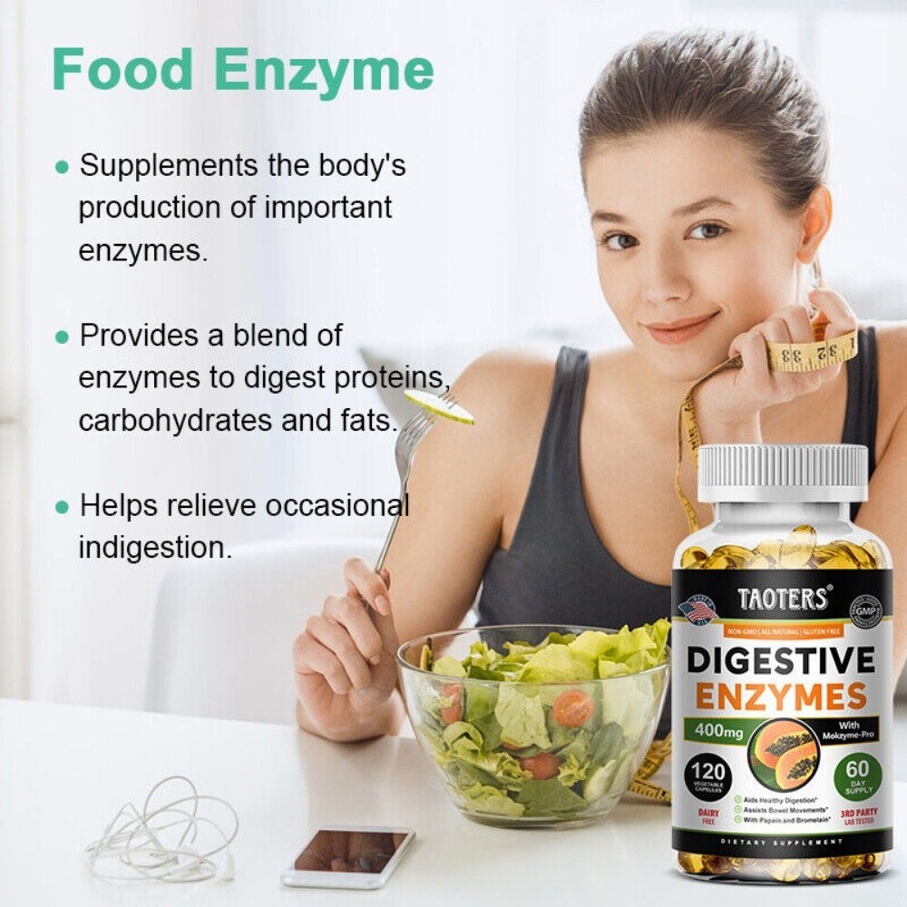 Enzymatic Digestion with Lactobacillus Digestive Support Supplement -30TO120Caps