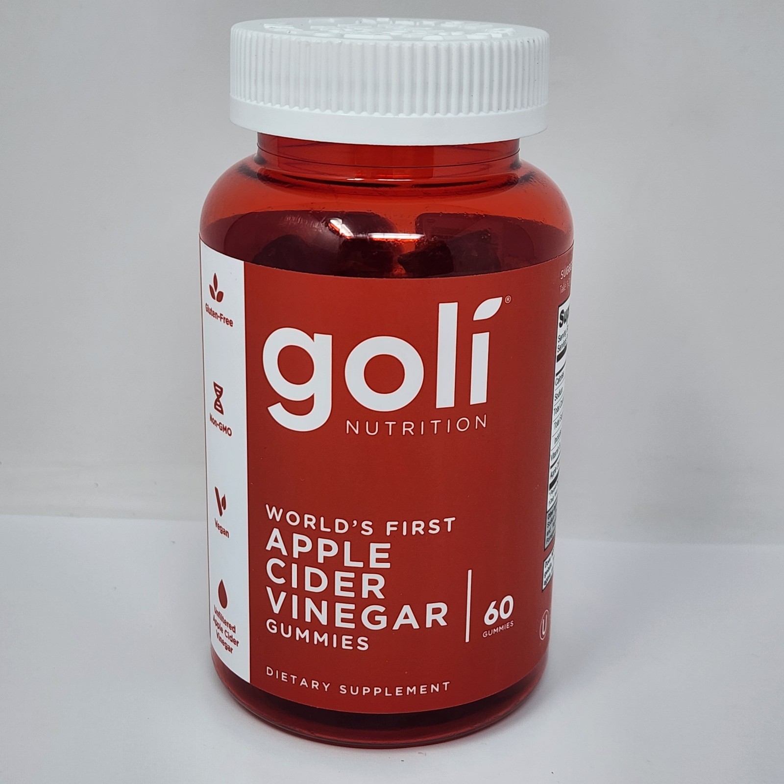 Goli Nutrition Apple Cider Vinegar Gummies 60 Per Bottle (3 Pack) Exp 03/2027