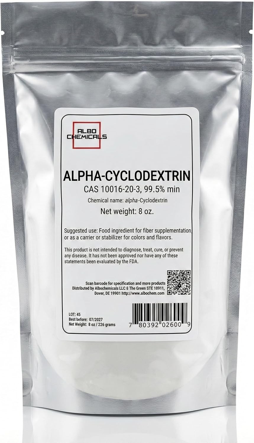Alpha-cyclodextrin, 8 oz