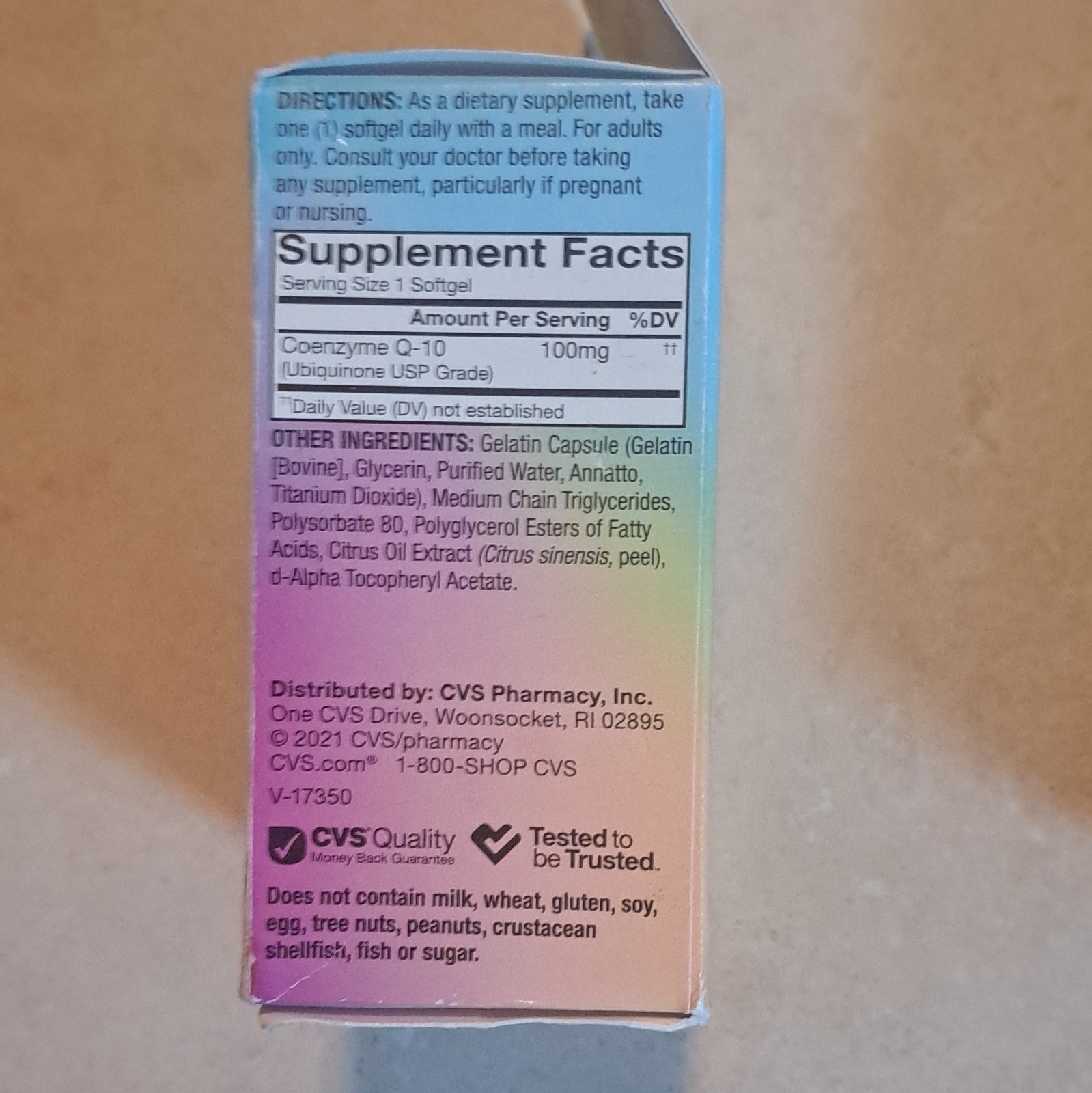 2 bottles CVS Health Ultra CoQ-10 100mg 60 Softgels Heart & Muscle Gluten-Free