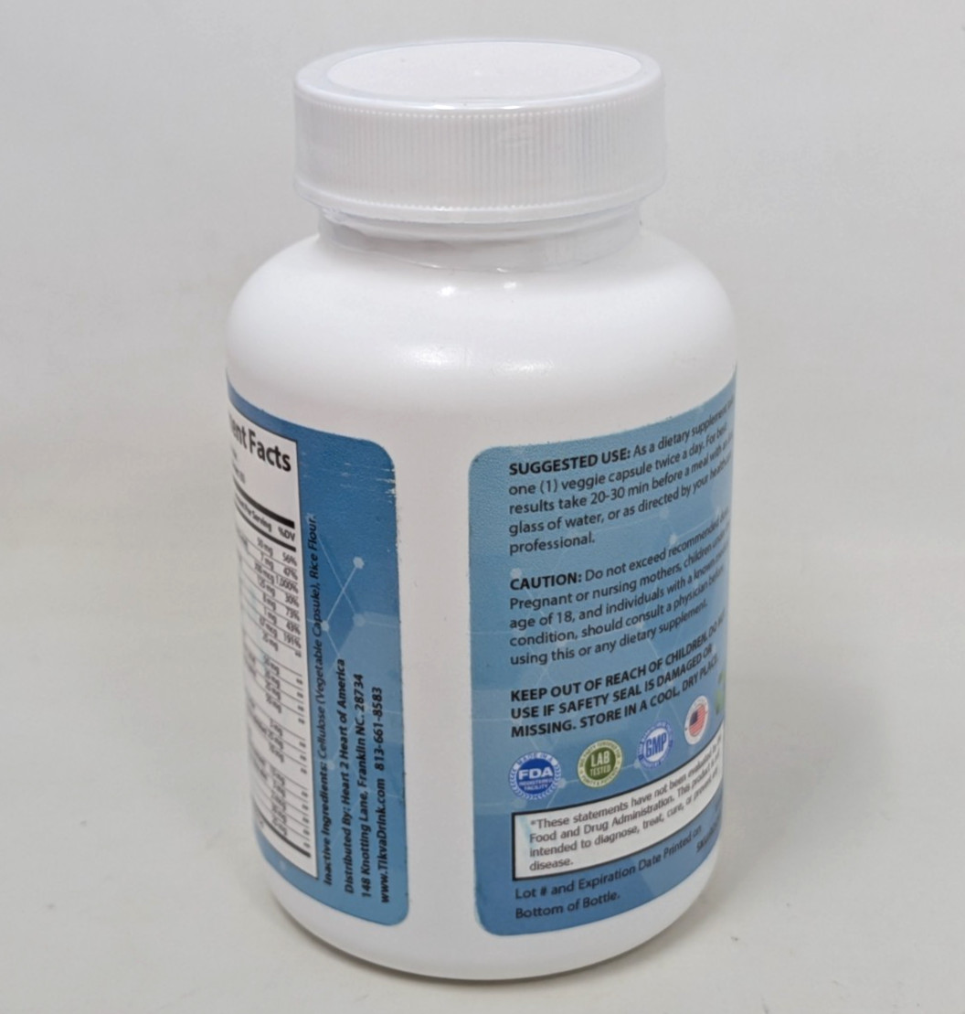 New Tikva Blood Sugar Support 60 Capsules Dietary Supplement Expires 04/2026
