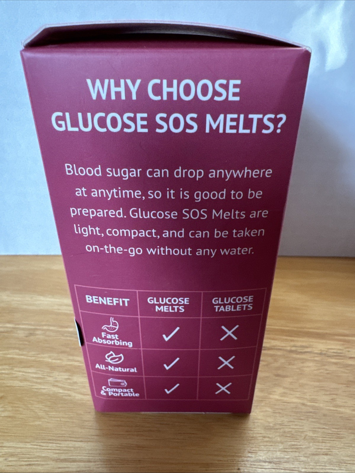 Glucose SOS Glucose Melts Cherry Pineapple Flavor 5ct Exp. 12/26