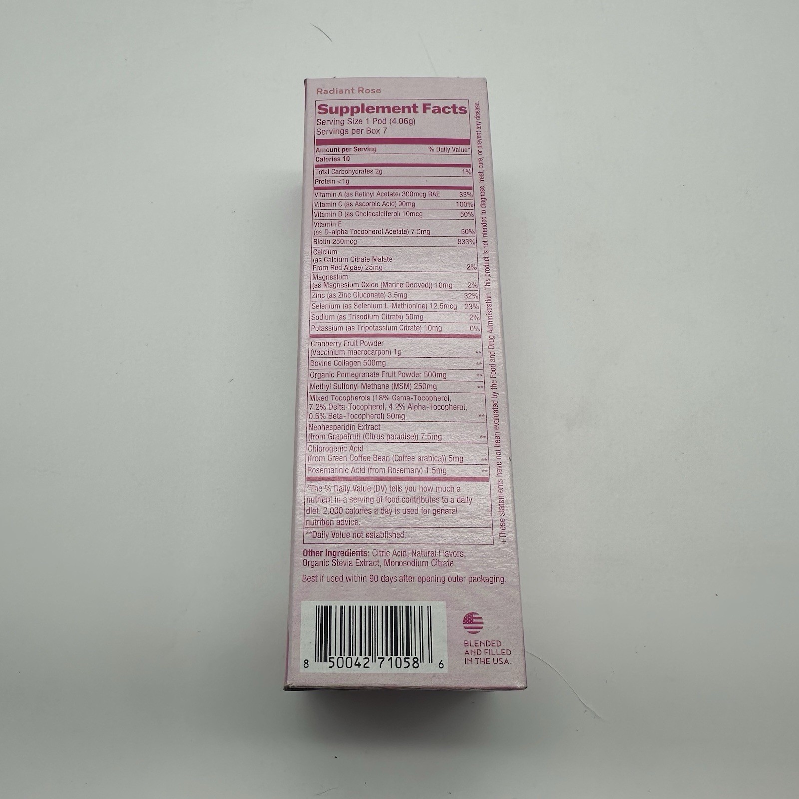 Vitapod Paris Hilton Radiant Rose Drink Mix Pods 5 Boxes (35 Pods) Exp 11/2026