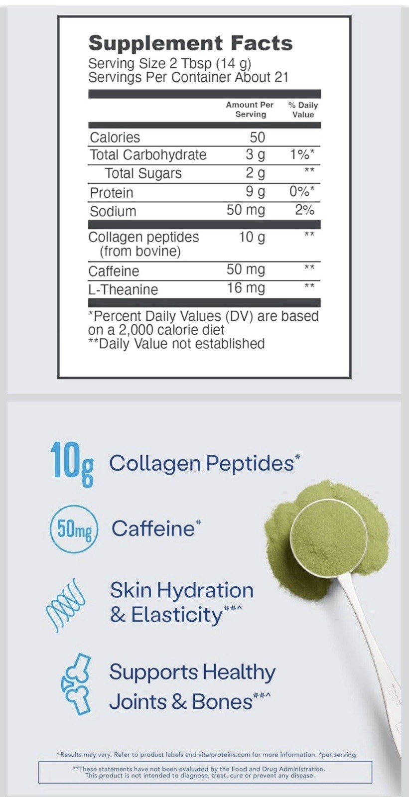 Vital Proteins Matcha Collagen Collagen Peptides Powder Original Matcha 10.5oz