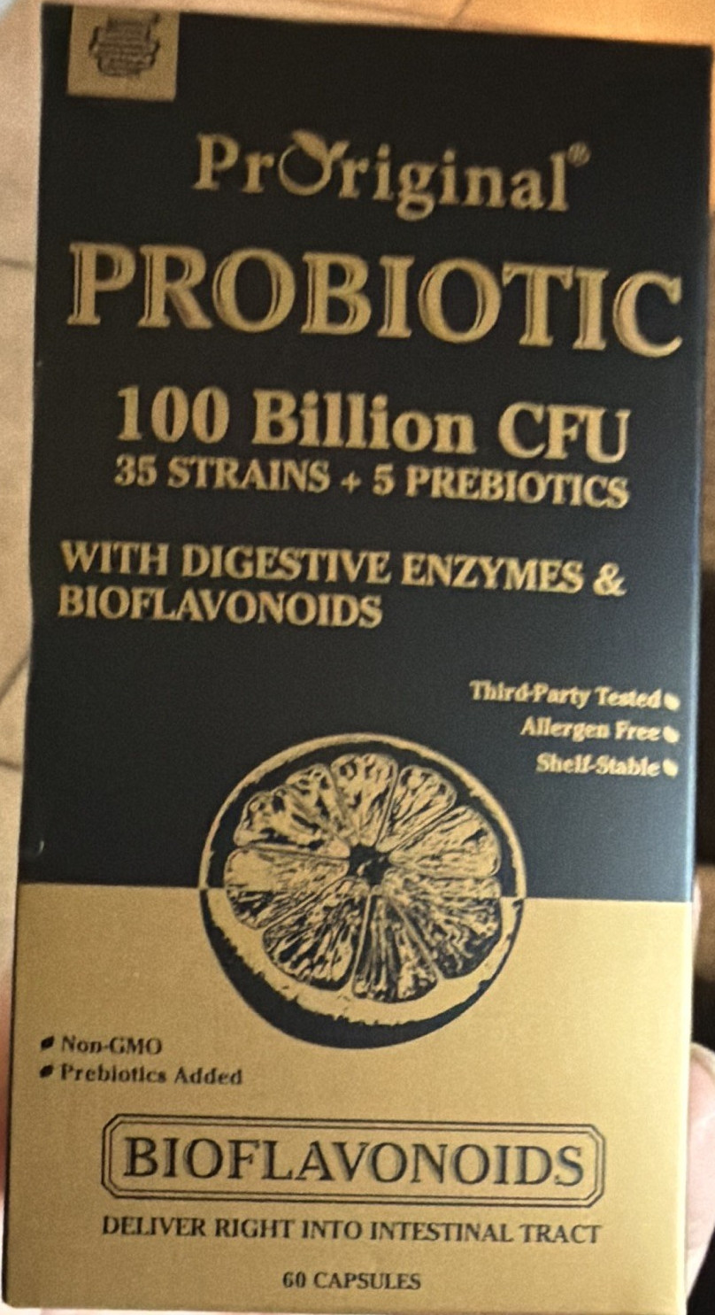 PrOriginal Probiotic 100B CFU 35 Strains +5 Prebiotics 60 Capsules Digest