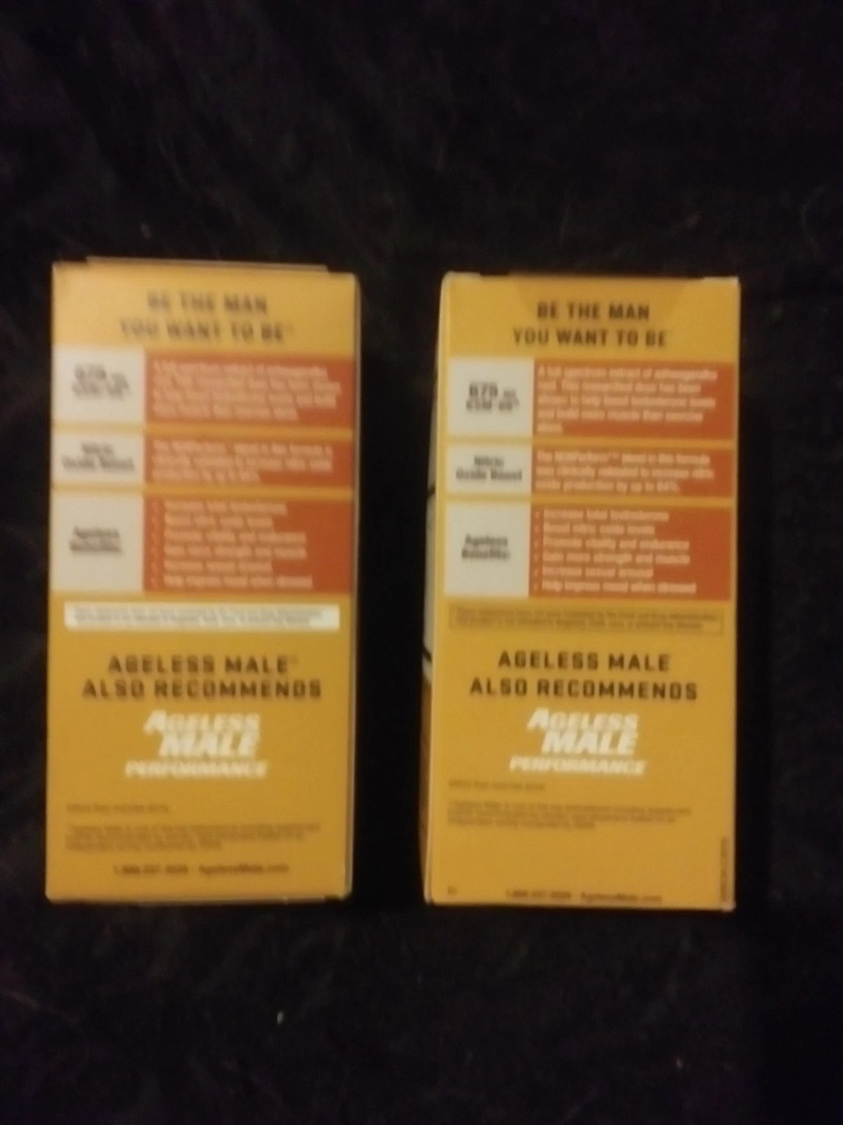 2~Pack AGELESS MALE MAX 60 Caplets Per Box New In Box 01/2027+