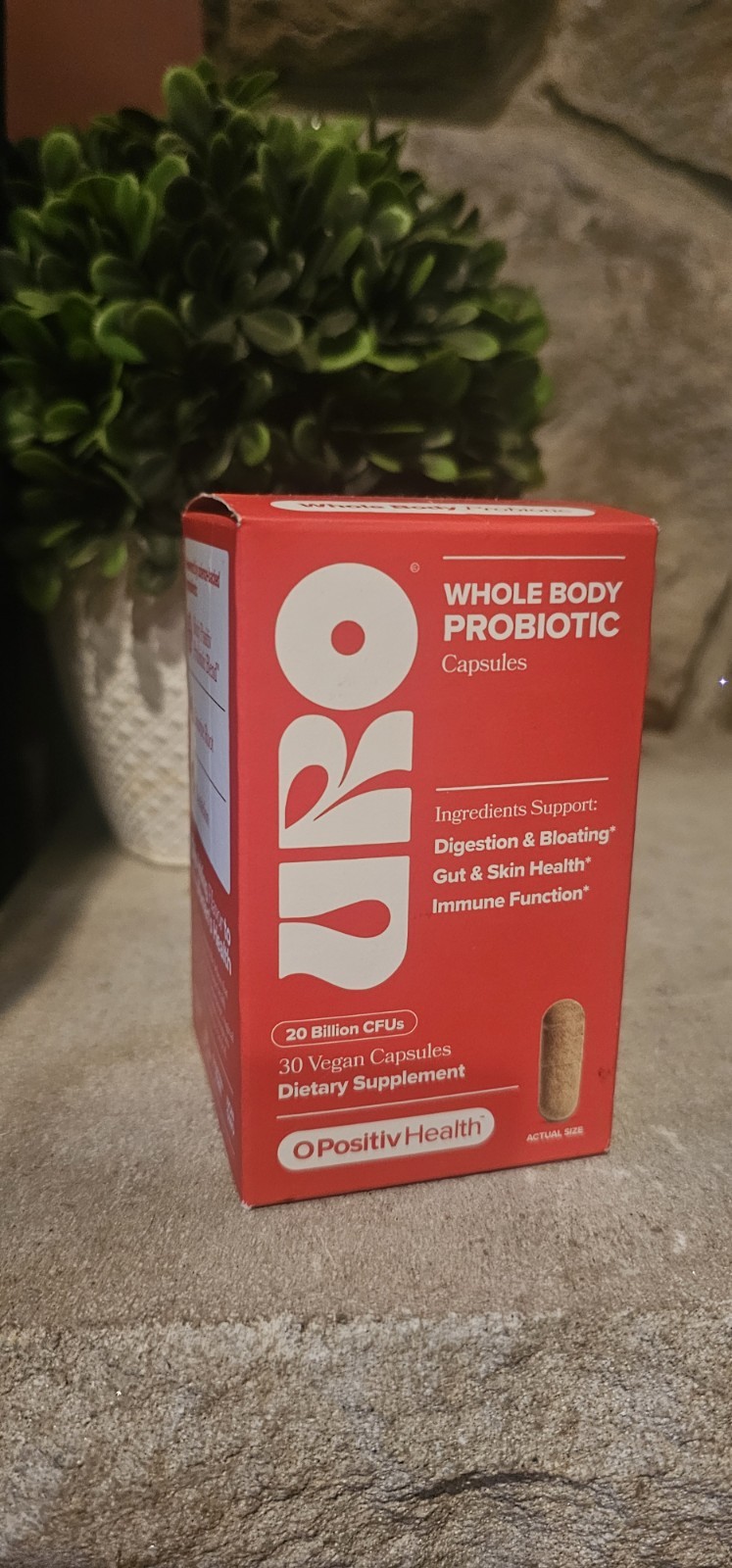 O Positiv URO Whole Body Probiotic 3-In-1 Probiotic Support 30 Caps NEW Exp 6/26