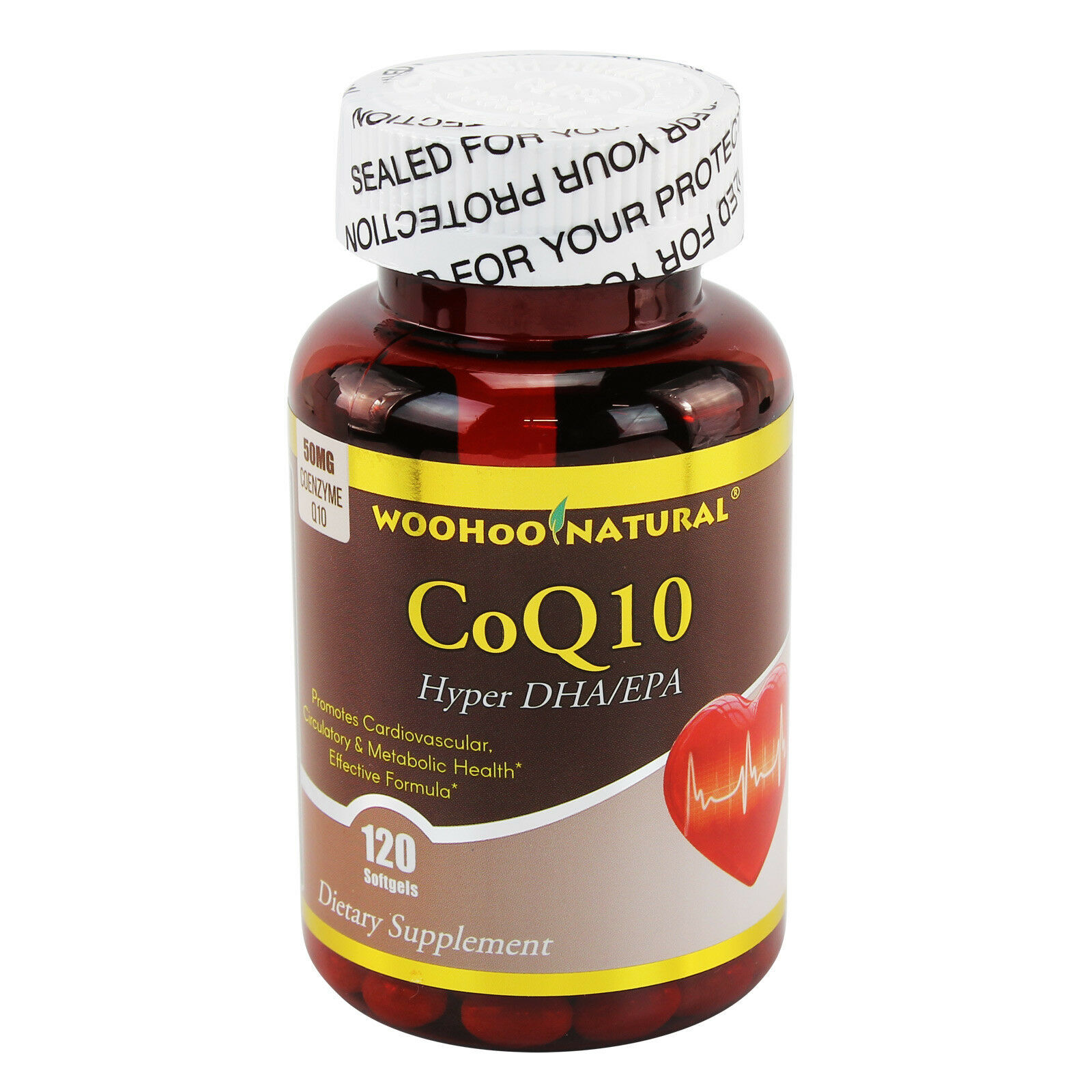 2 x WOHO Natural Hyper DHA EPA CoQ10 120 Softgels