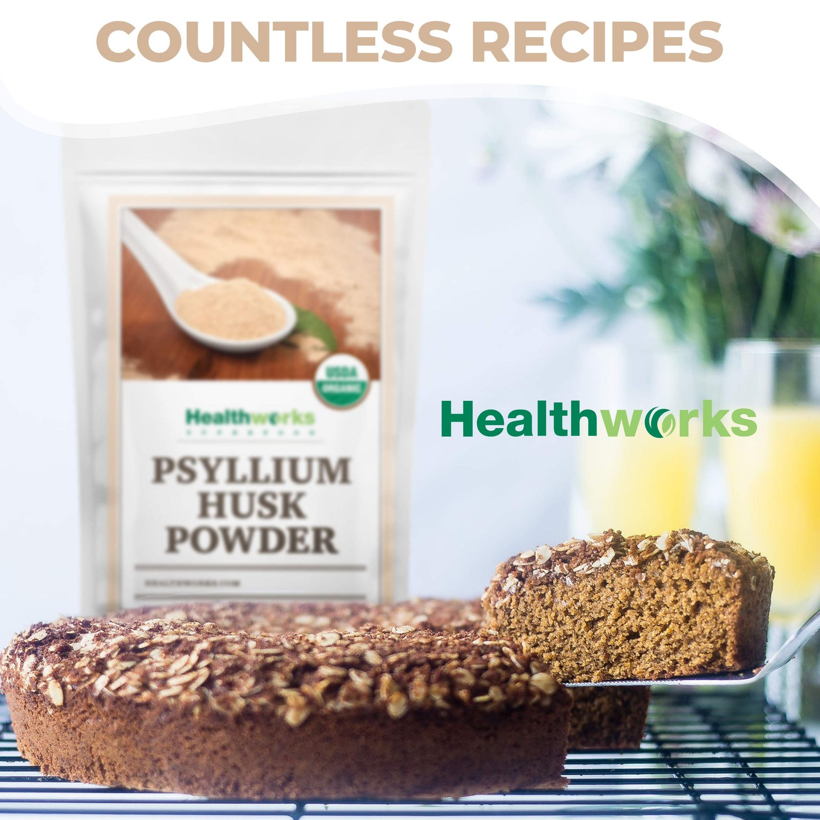 Healthworks Superfoods Organic Psyllium Husk Powder – 32 2 Pound (Pack of 1)