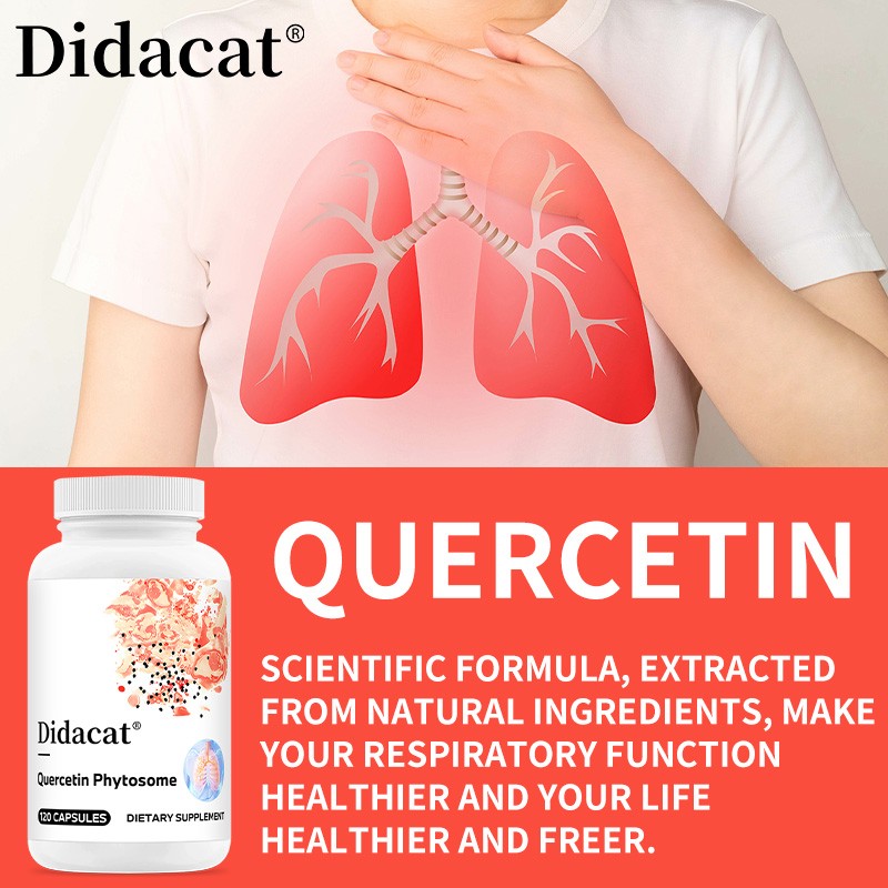 Quercetin Phytosome 250mg | Respiratory & Immune Support, 30/60/120 Capsules
