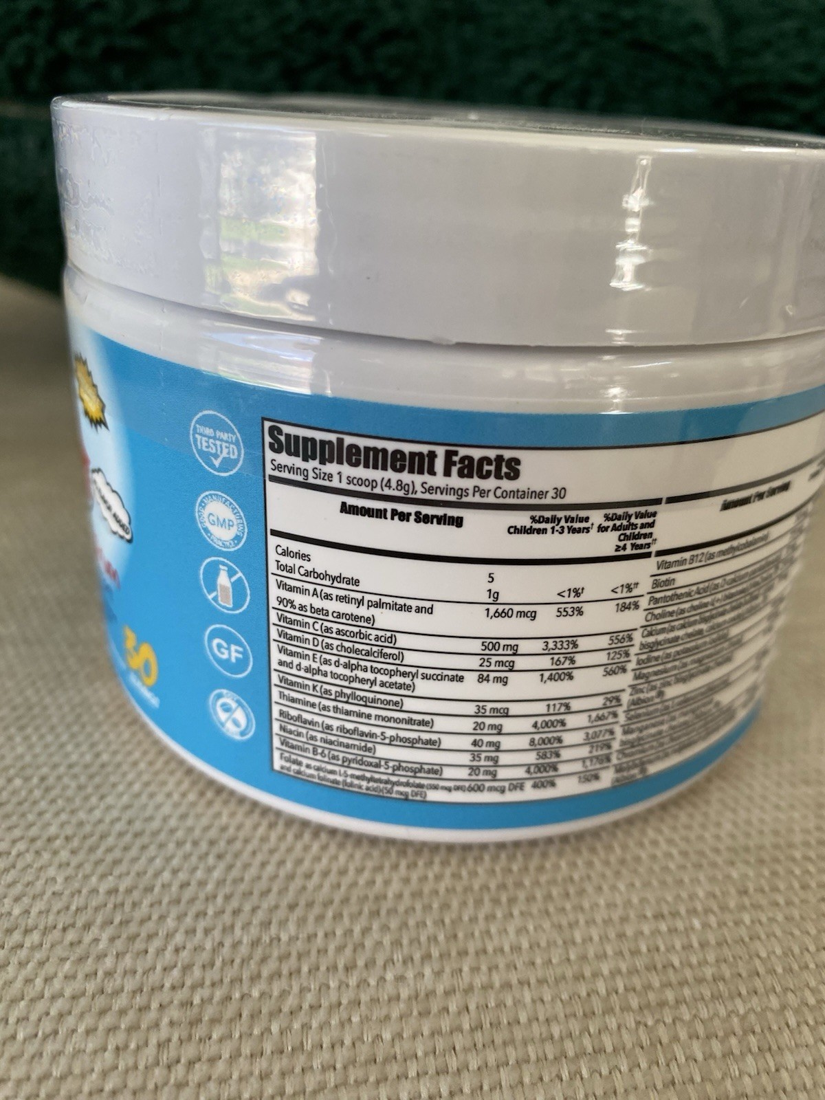 Simple Spectrum Kids Multivitamin Powder GF, 5 oz 30 Servings 05/27