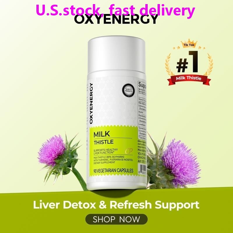 Oxyenergy Milk Thistle Liver Detox & Colon Cleanse,Natural Liver Health Support