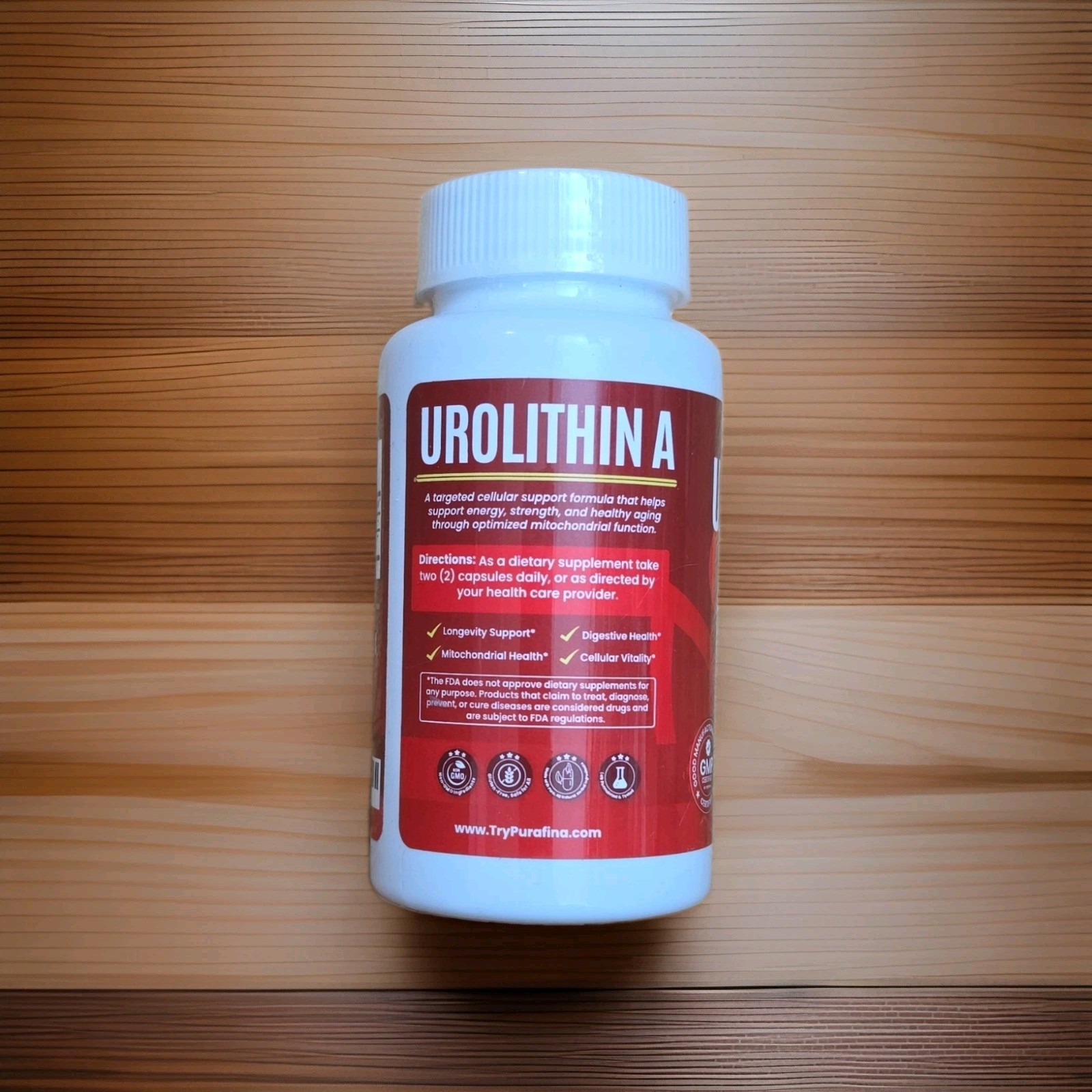 Purafina Urolithin A + NMNH Longevity Support 60 Capsules Made in USA Exp 12/27