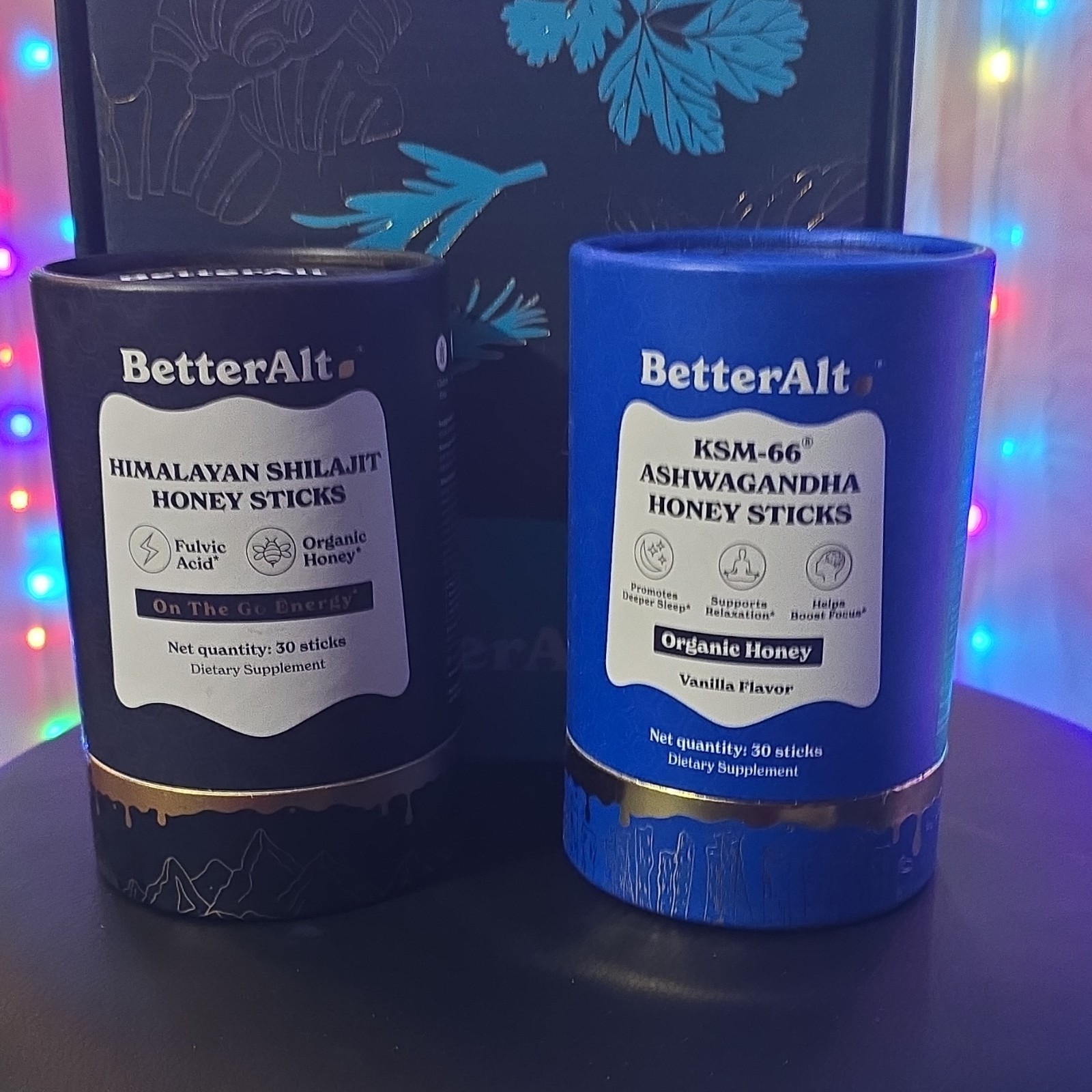 BetterAlt Shilajit Ashwagandha Honey Sticks Vanilla 30ct